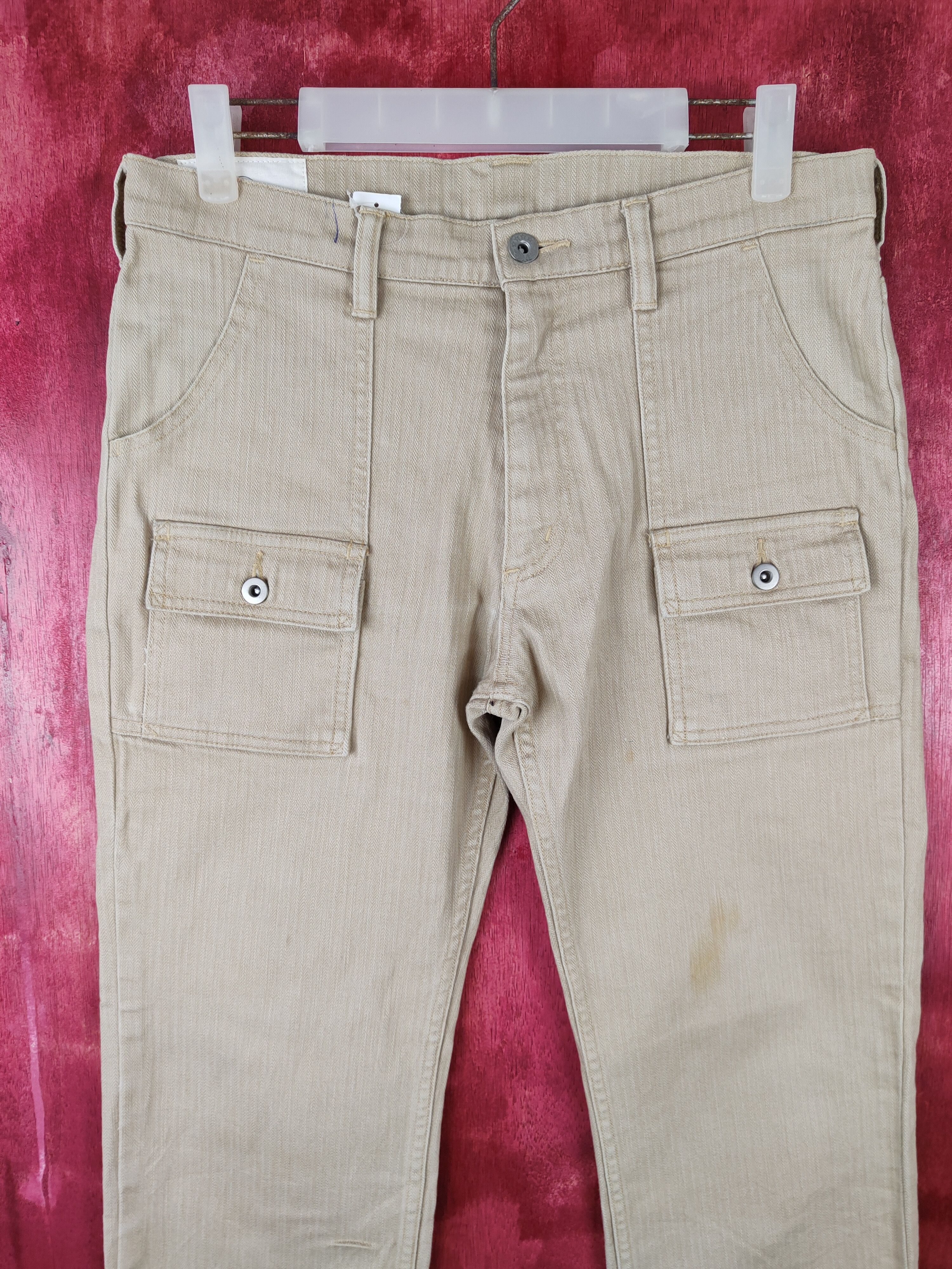 BEAUTY&YOUTH × Japanese Brand Beauty & Youth Brown Multi Pocket Tactical Cargo Pants #S456 Size 31" - 2 Thumbnail