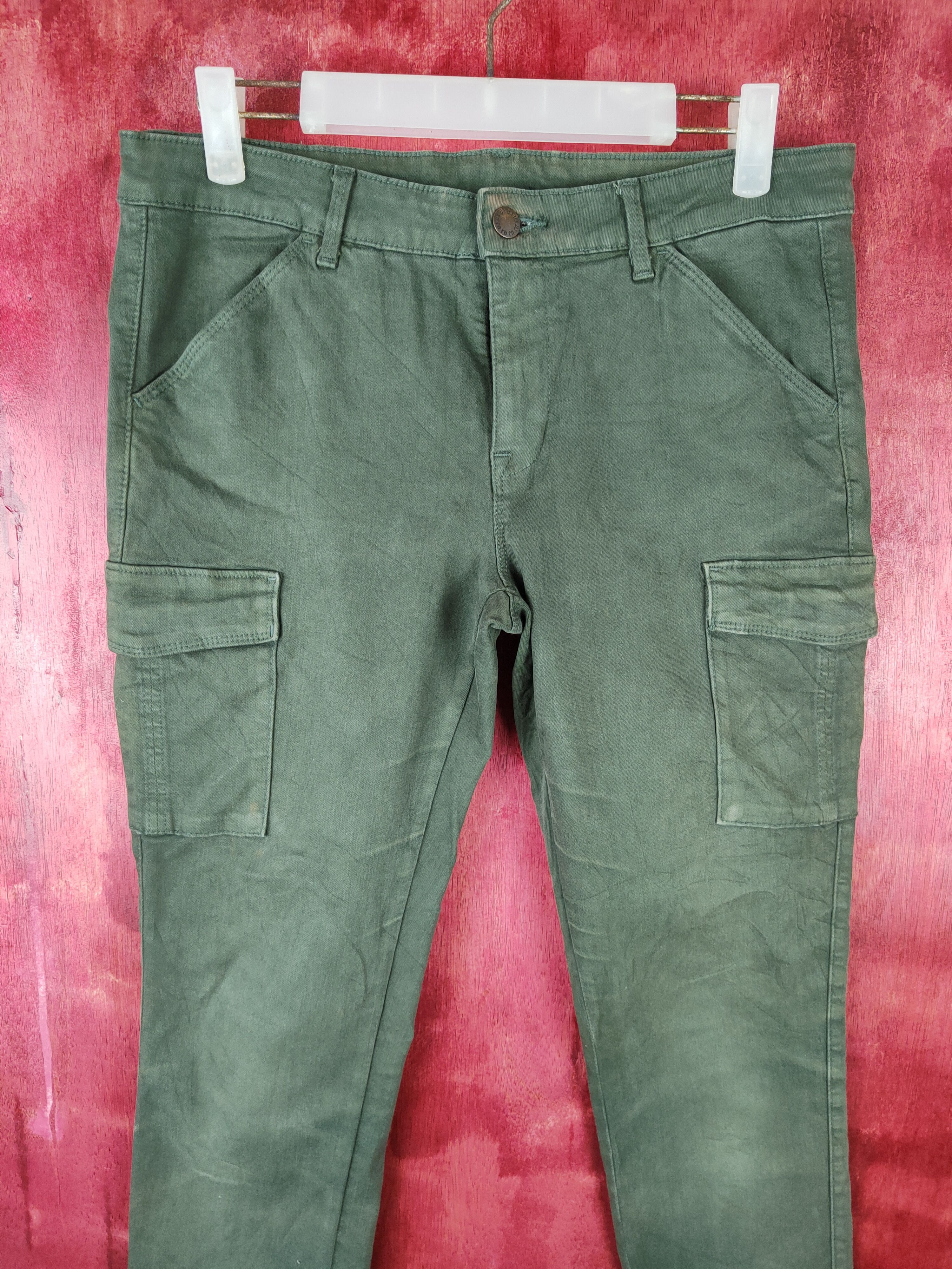 Japanese Brand × Uniqlo Uniqlo Army Green Multi Pocket Tactical Cargo Pants #S451 Size US 30 / EU 46 - 2 Thumbnail