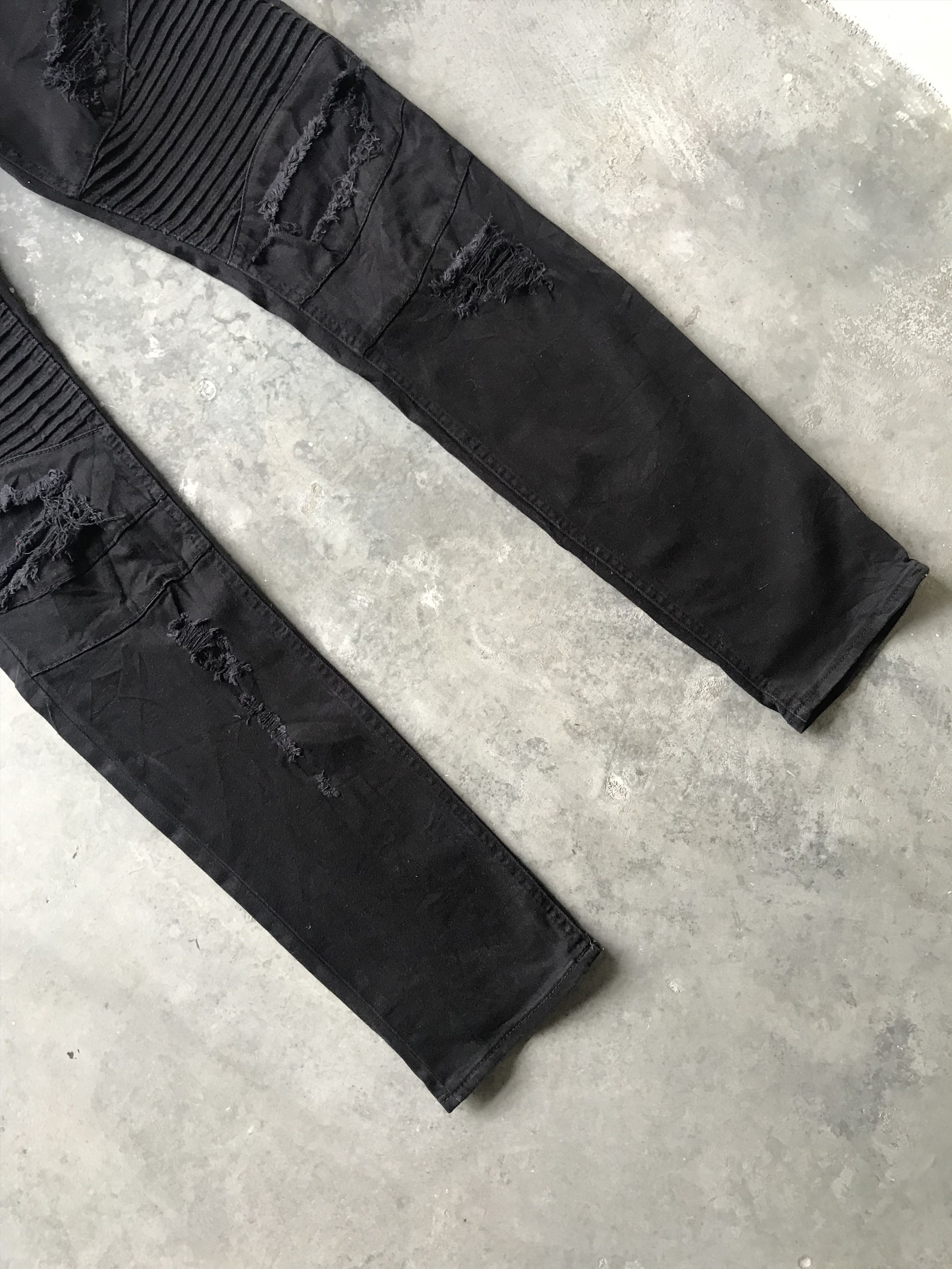Divided H&M Skinny Distressed Biker Pant Size US 31 - 3 Thumbnail