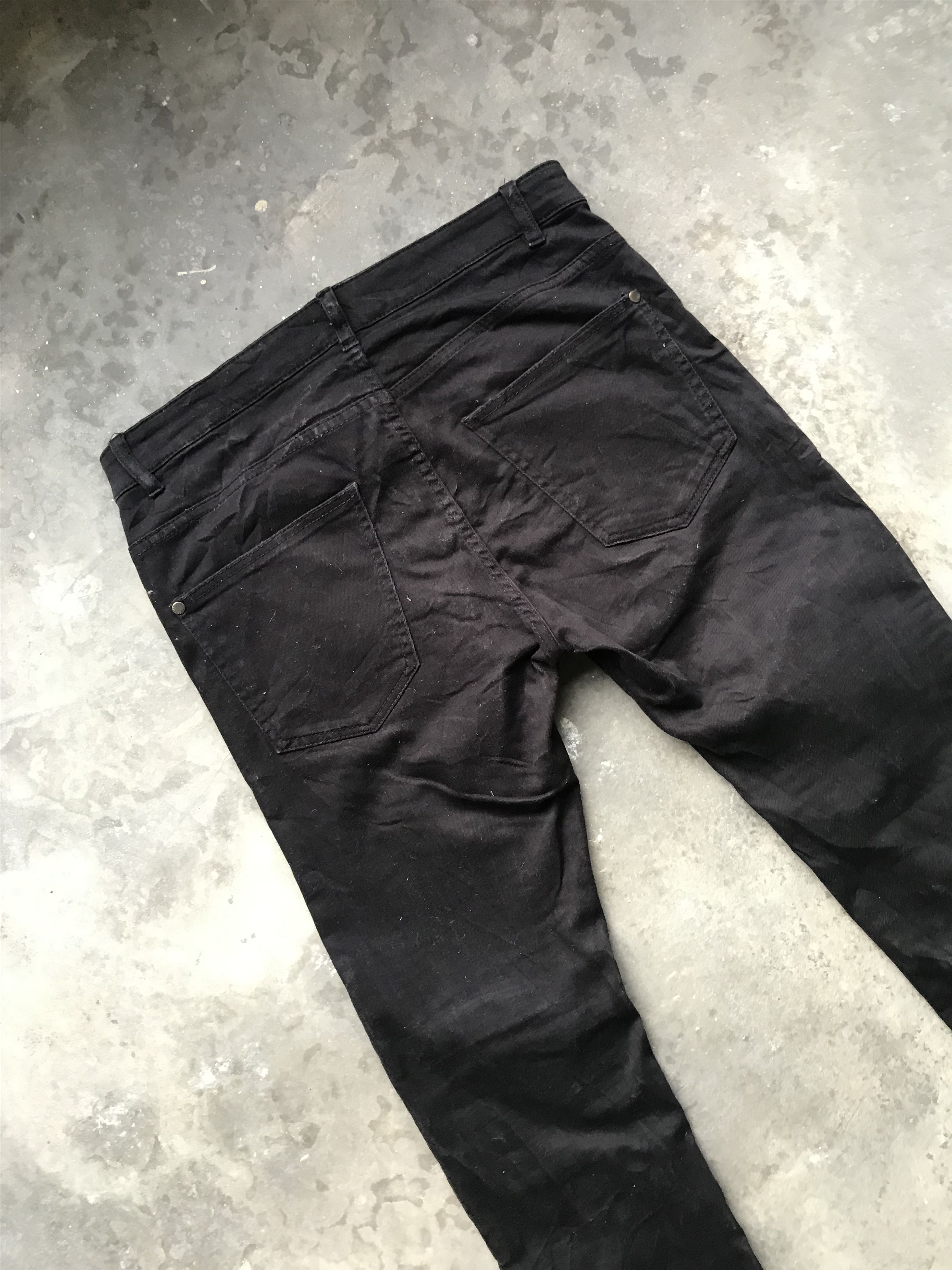 Divided H&M Skinny Distressed Biker Pant Size US 31 - 9 Thumbnail