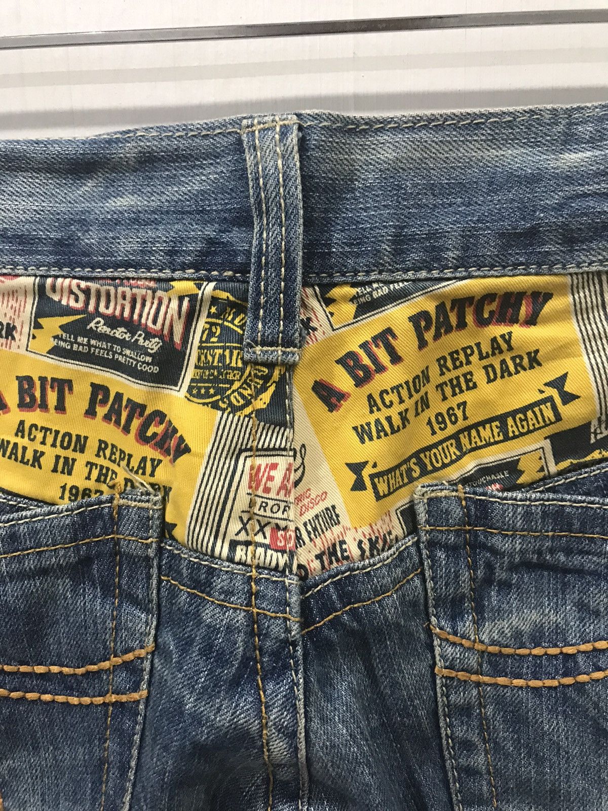Japan Style Patchy Distressed Denim