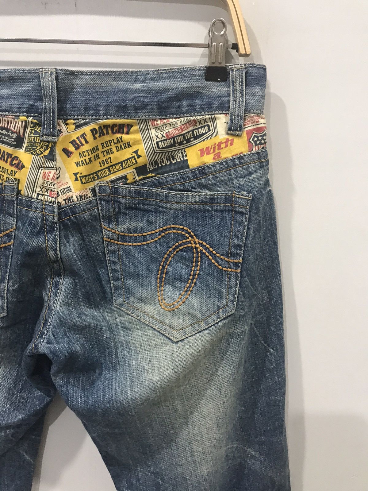 Japan Style Patchy Distressed Denim