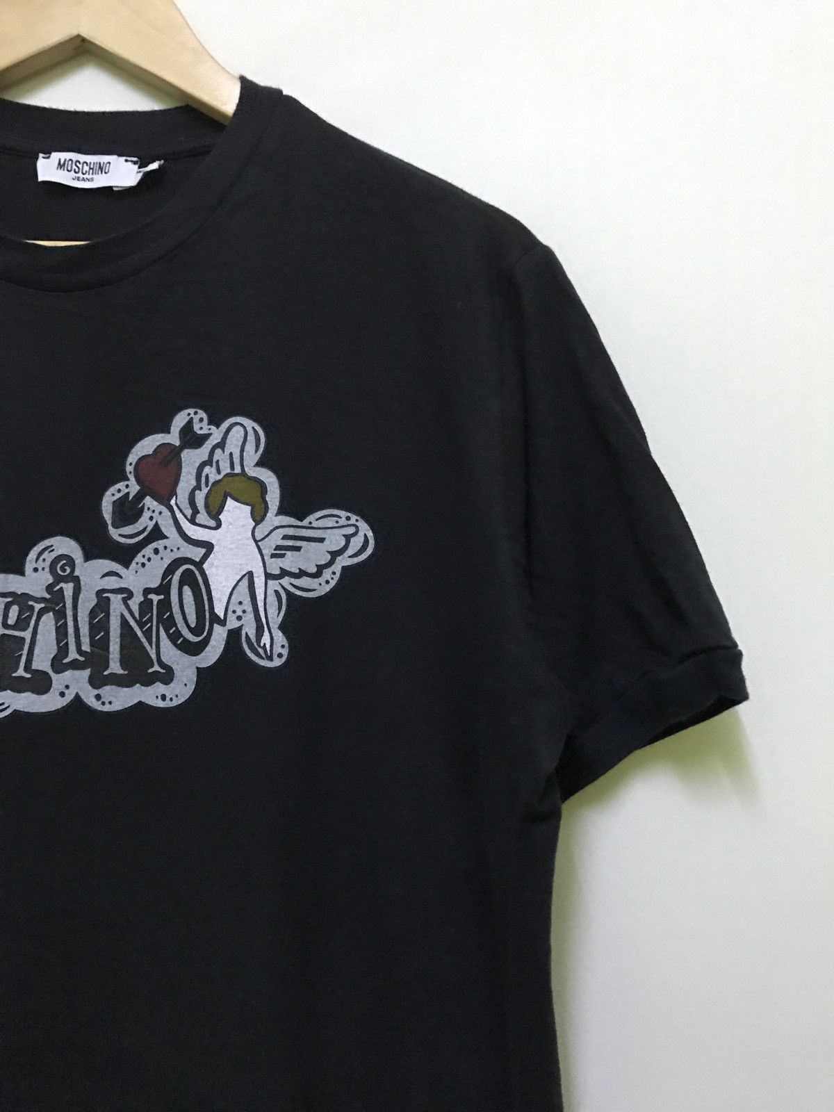 rare moschino jeans big image promo t-shirts