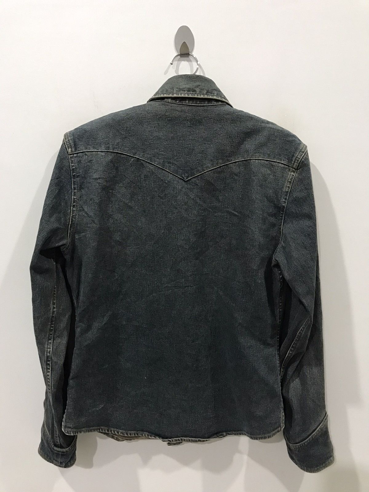Japanese Brand modern lover Japan Very Rare Two Tones Westener Denim Shirt Size US S / EU 44-46 / 1 - 8 Thumbnail
