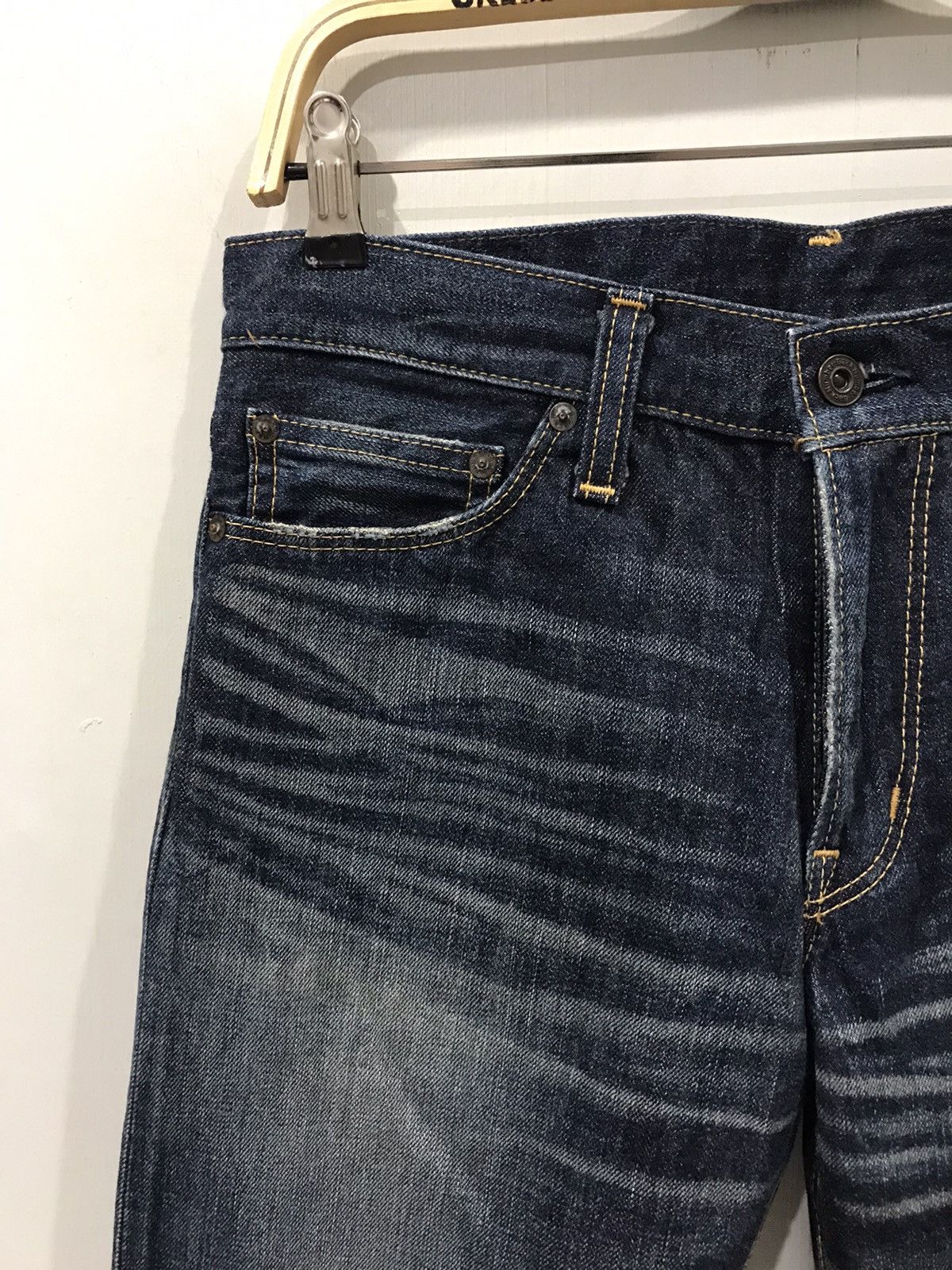 Japanese Brand BACK NUMBER Japan Faded Style Denim Size US 32 / EU 48 - 4 Thumbnail