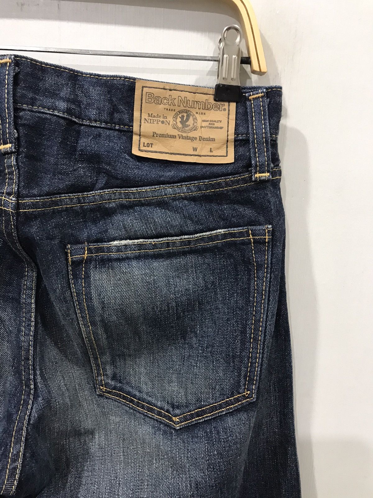 Japanese Brand BACK NUMBER Japan Faded Style Denim Size US 32 / EU 48 - 11 Thumbnail
