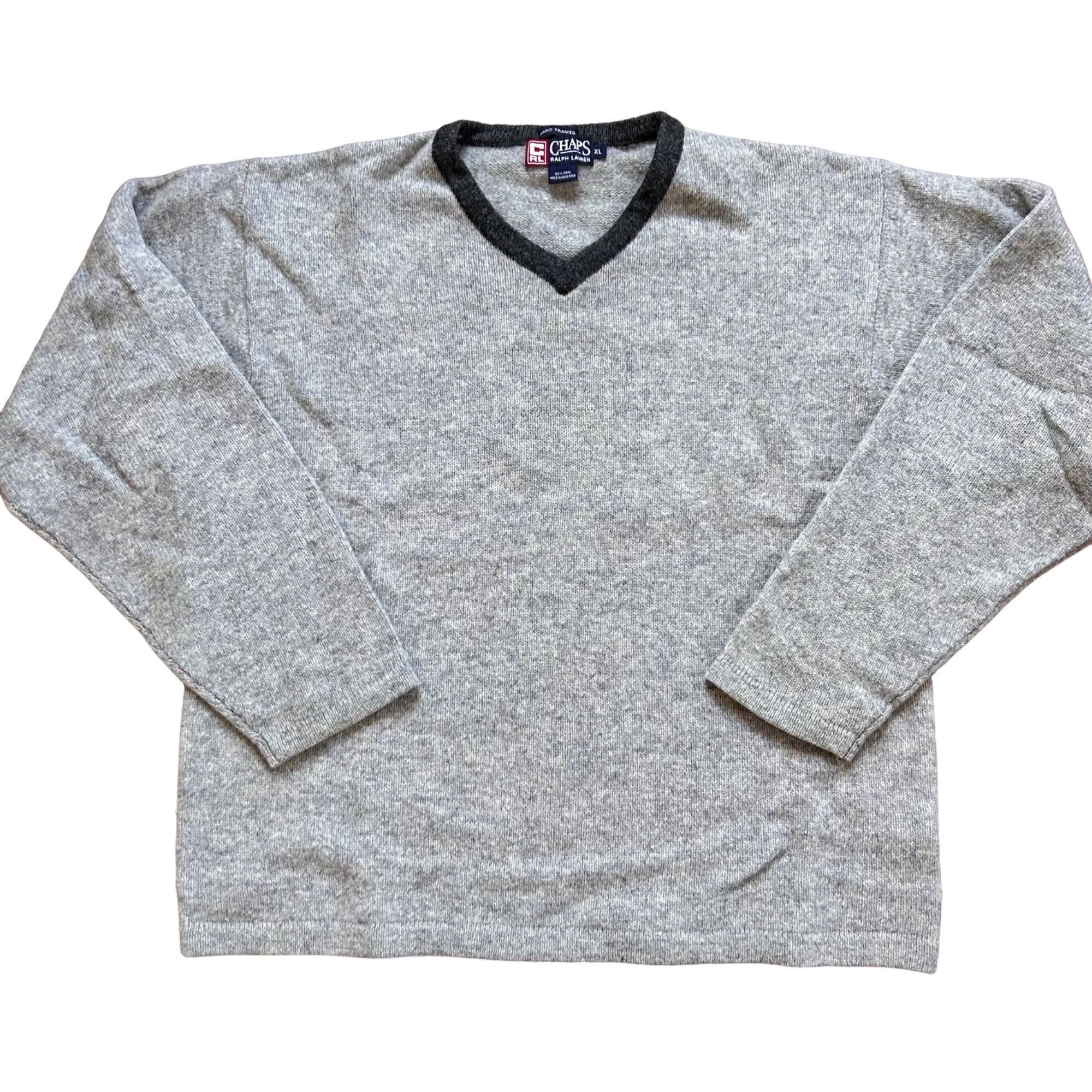 Vintage 90s Sweater Chaps Ralph Lauren Wool Pullover Size XL
