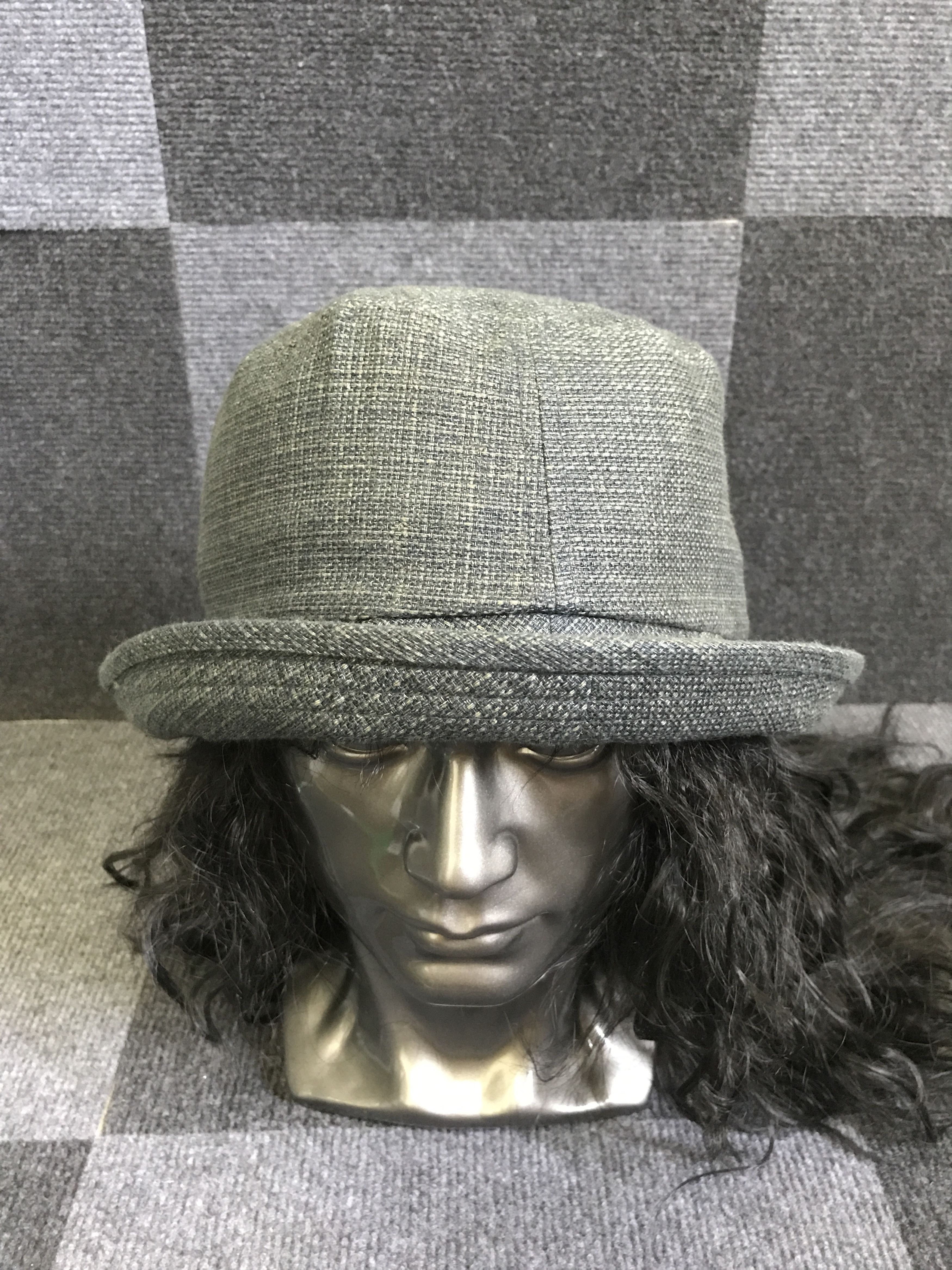 image of Bsc42 Sugai Japan Linen Bucket Hat in Raw Denim, Men's
