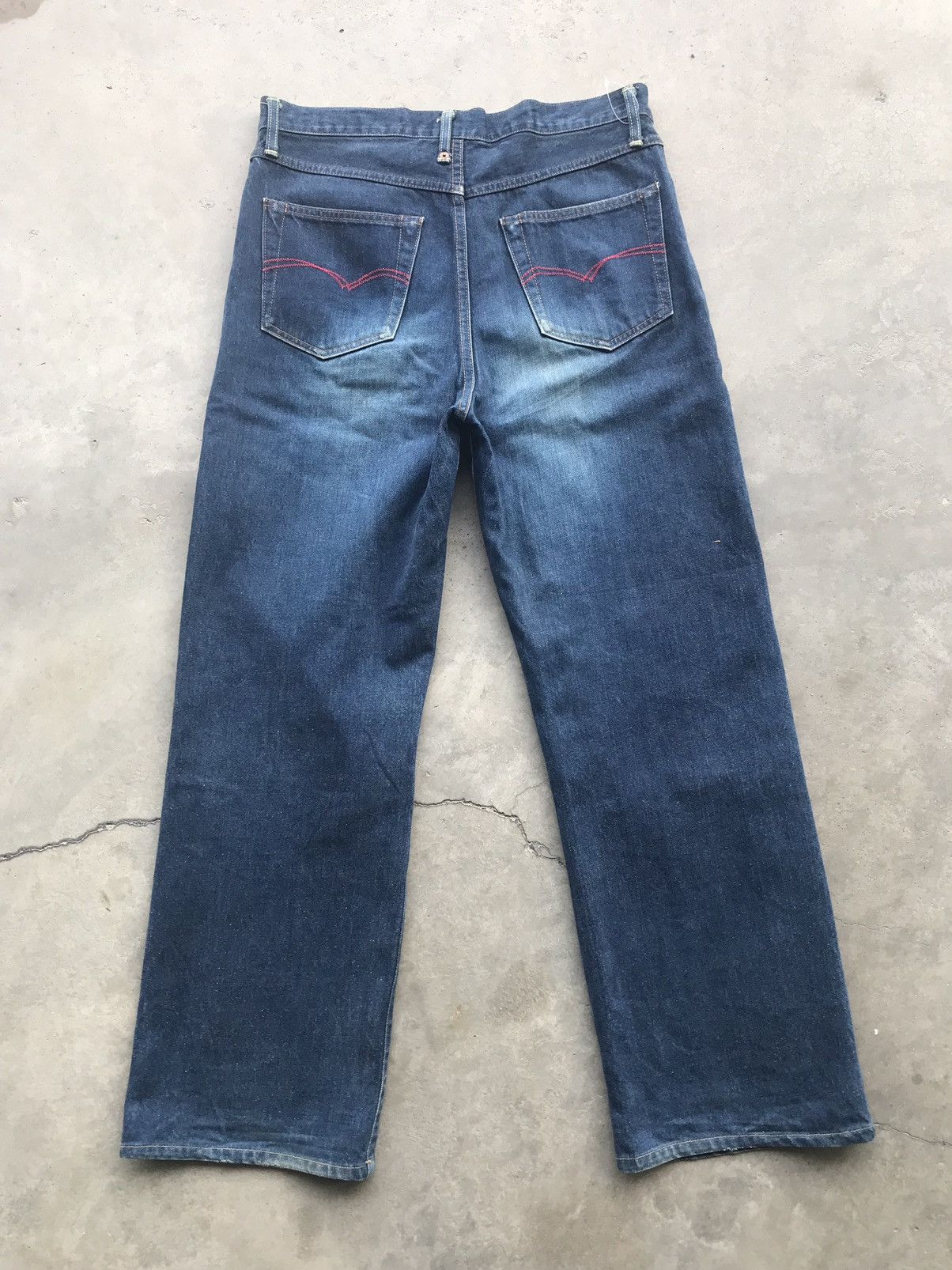 Japanese Brand PALLAS PALACE Japan WWll Design Redline Selvedge Denim Size US 33 - 9 Thumbnail
