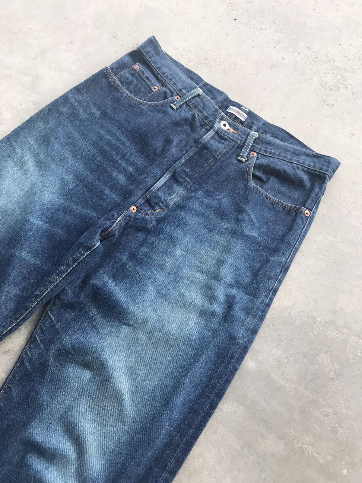 Japanese Brand PALLAS PALACE Japan WWll Design Redline Selvedge Denim Size US 33 - 8 Thumbnail