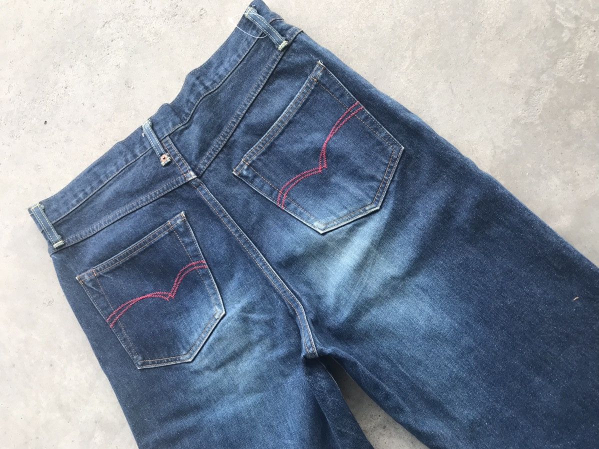 Japanese Brand PALLAS PALACE Japan WWll Design Redline Selvedge Denim Size US 33 - 10 Thumbnail