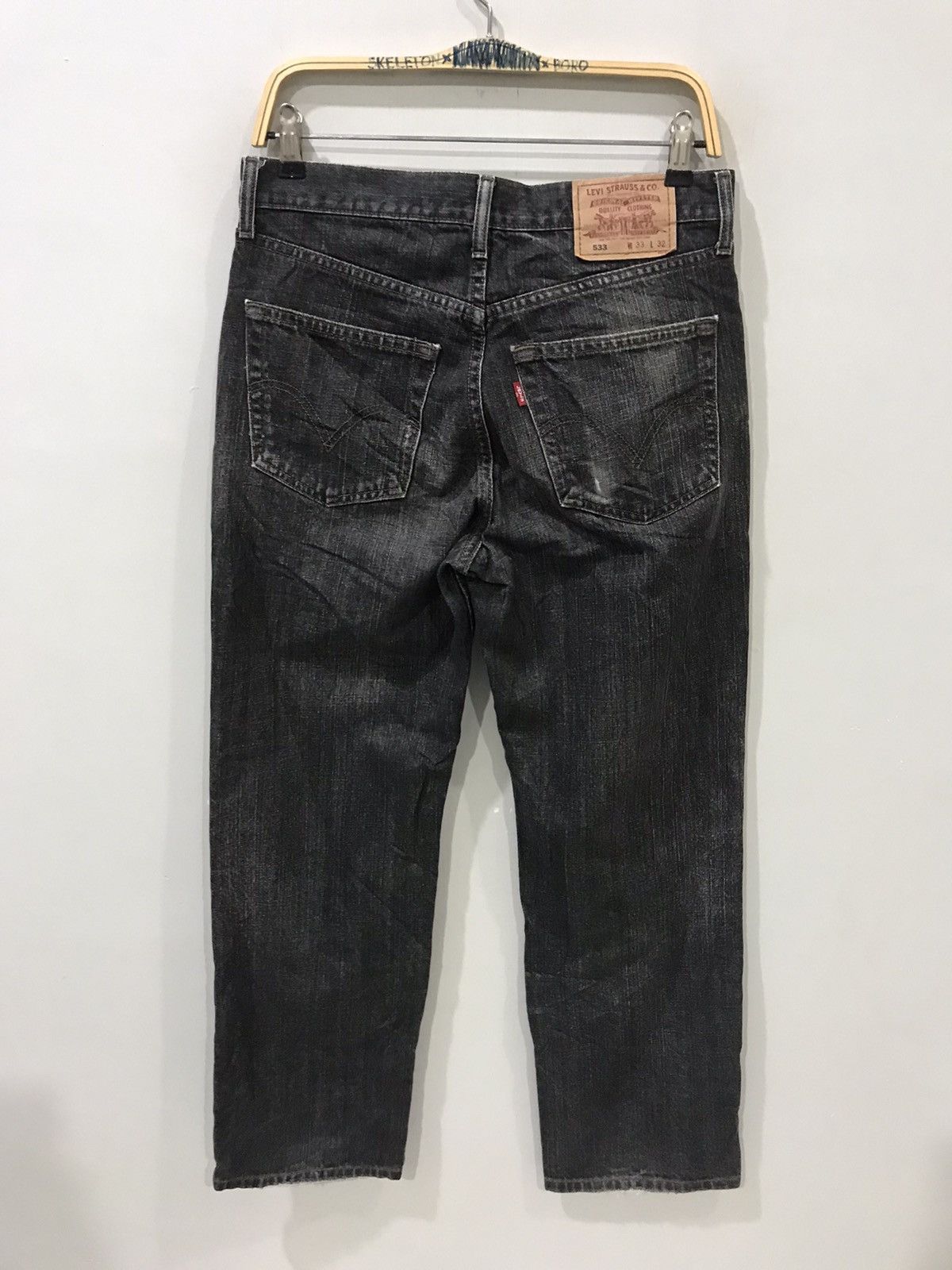 Levi's Levis 533 Button 359 Black Denim Size US 31 - 11 Thumbnail