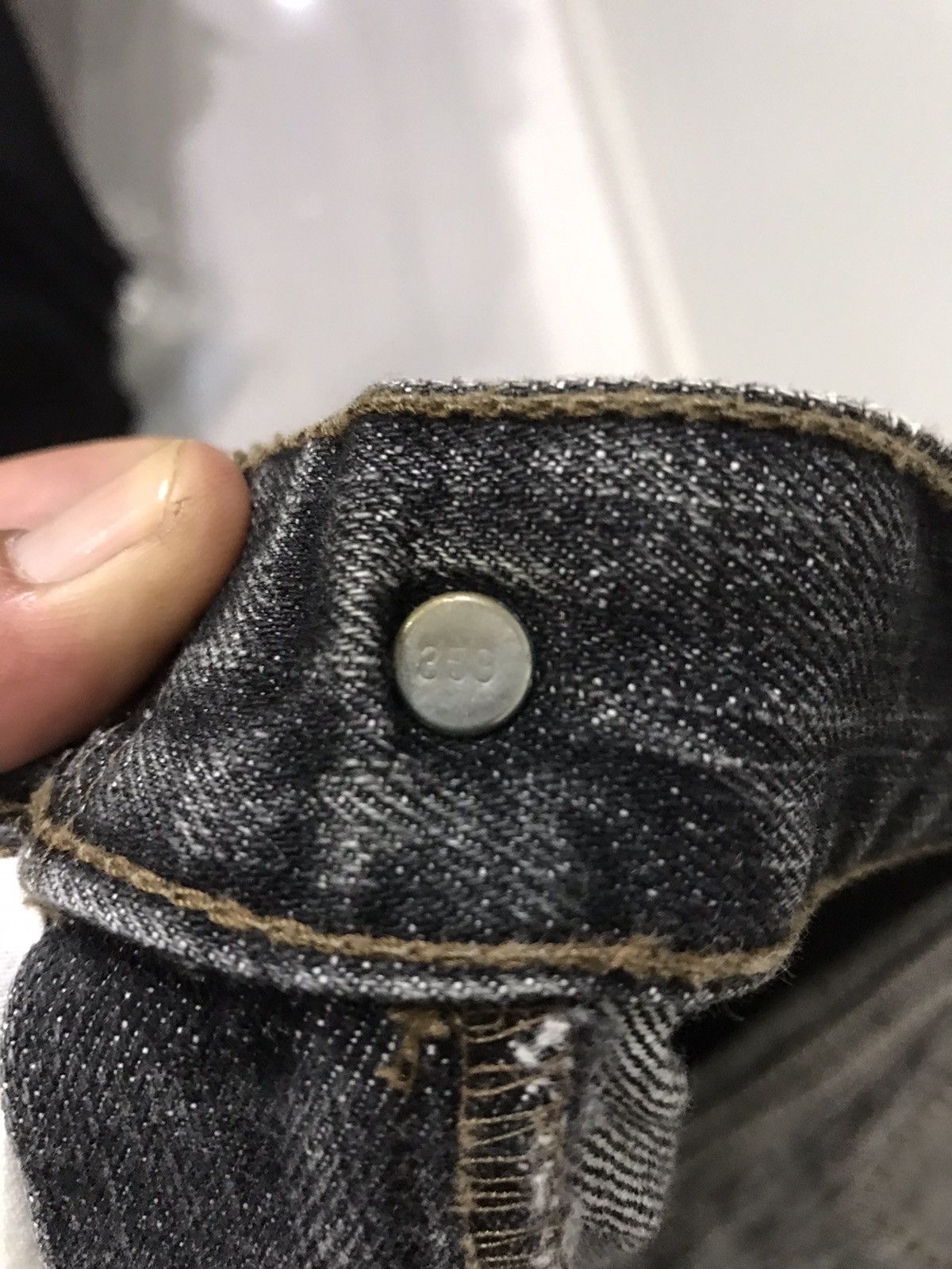 Levi's Levis 533 Button 359 Black Denim Size US 31 - 16 Thumbnail