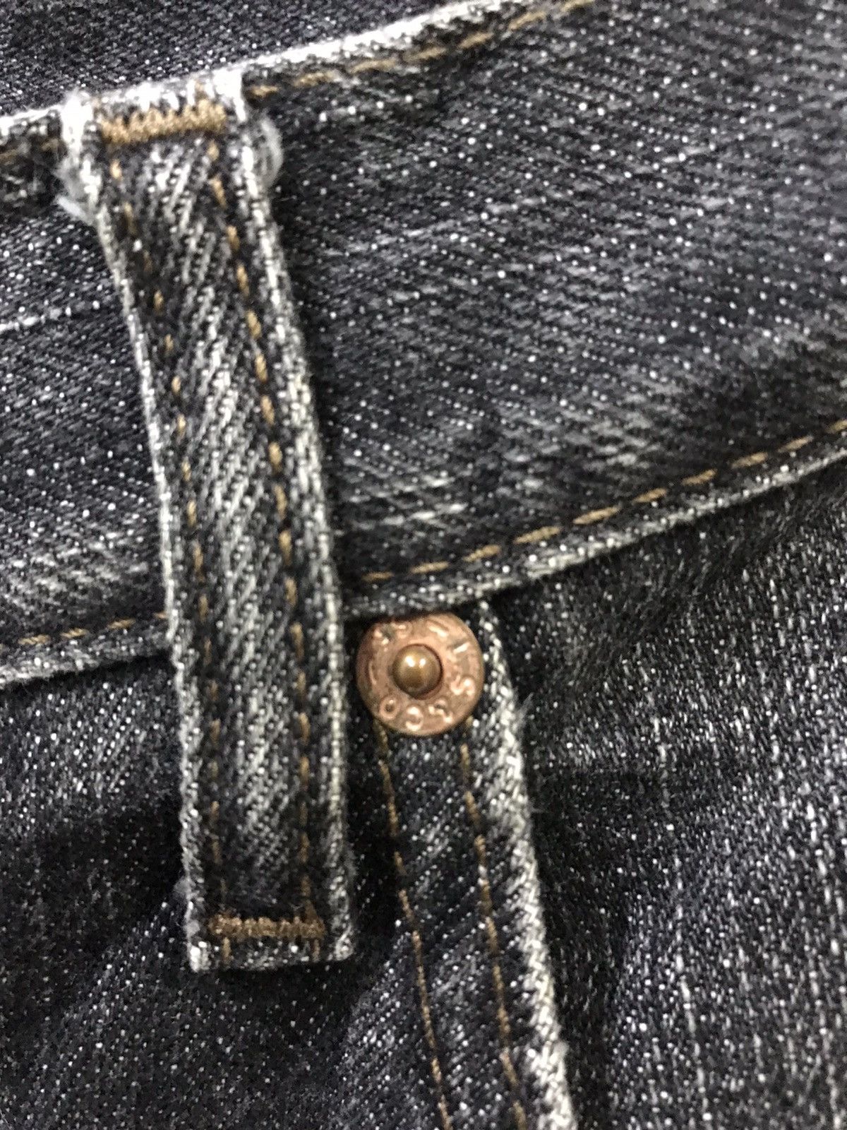 Levi's Levis 533 Button 359 Black Denim Size US 31 - 9 Thumbnail
