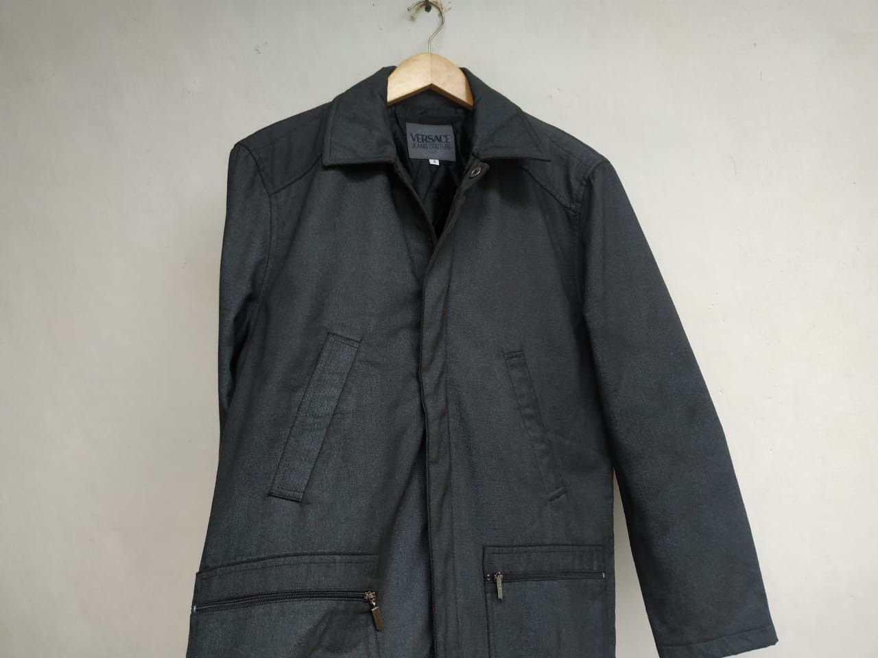 Versace Versace Grey Metallic Puffer Warm jacket Size US S / EU 44-46 / 1 - 15 Thumbnail