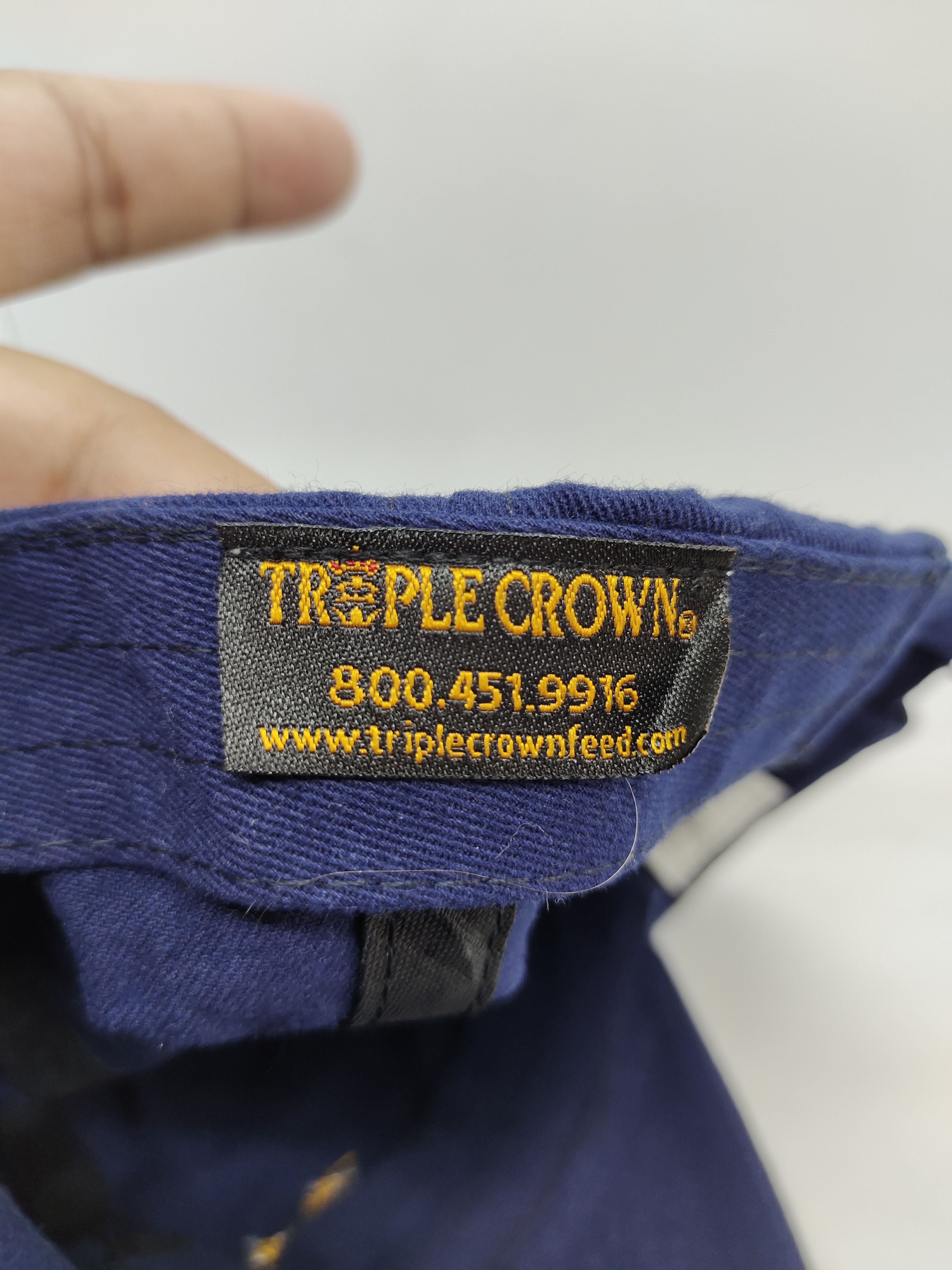 Vintage Vintage Triple Crown Cap Hat Adjustable Size ONE SIZE - 5 Thumbnail