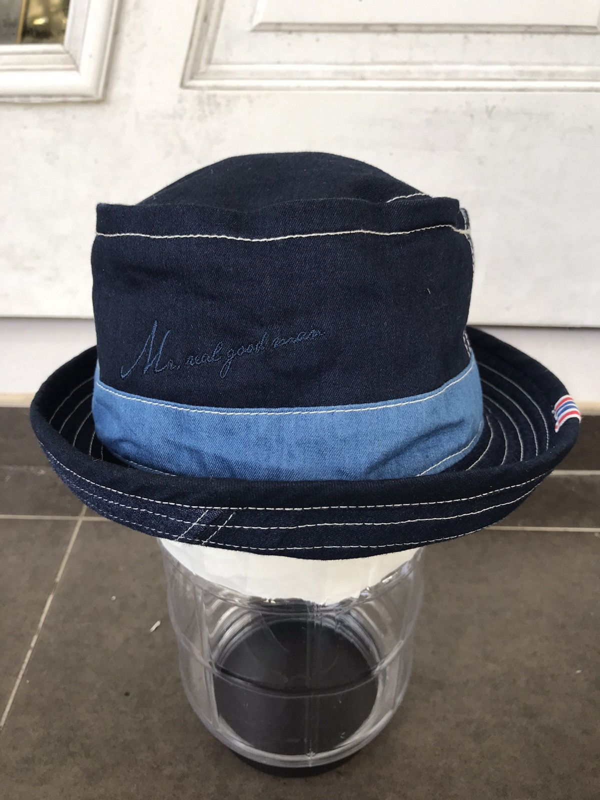 Japanese Brand Mr Real Good Man Japan Rare Designer Raw Denim Selvedge Hat Size ONE SIZE - 1 Thumbnail