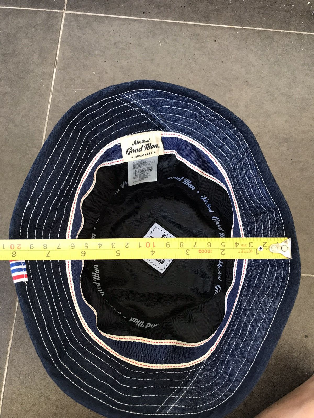 Japanese Brand Mr Real Good Man Japan Rare Designer Raw Denim Selvedge Hat Size ONE SIZE - 10 Thumbnail
