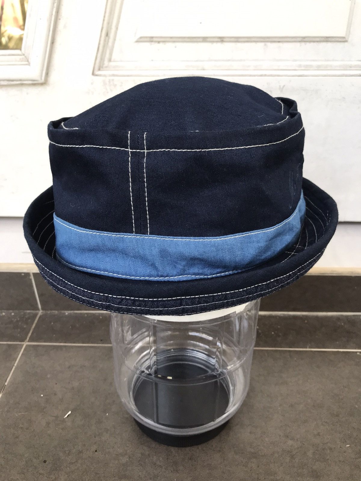 Japanese Brand Mr Real Good Man Japan Rare Designer Raw Denim Selvedge Hat Size ONE SIZE - 5 Thumbnail