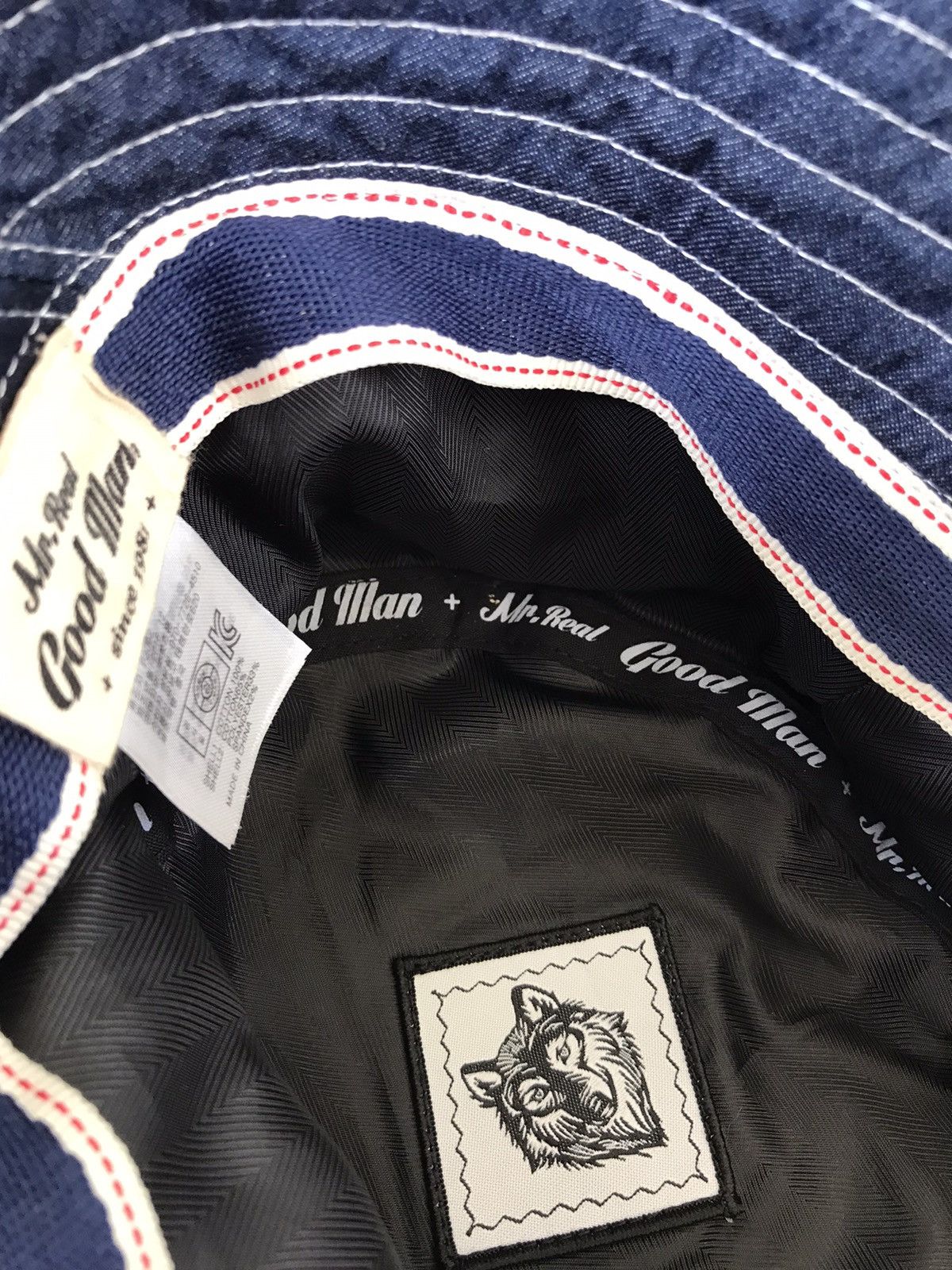 Japanese Brand Mr Real Good Man Japan Rare Designer Raw Denim Selvedge Hat Size ONE SIZE - 9 Thumbnail