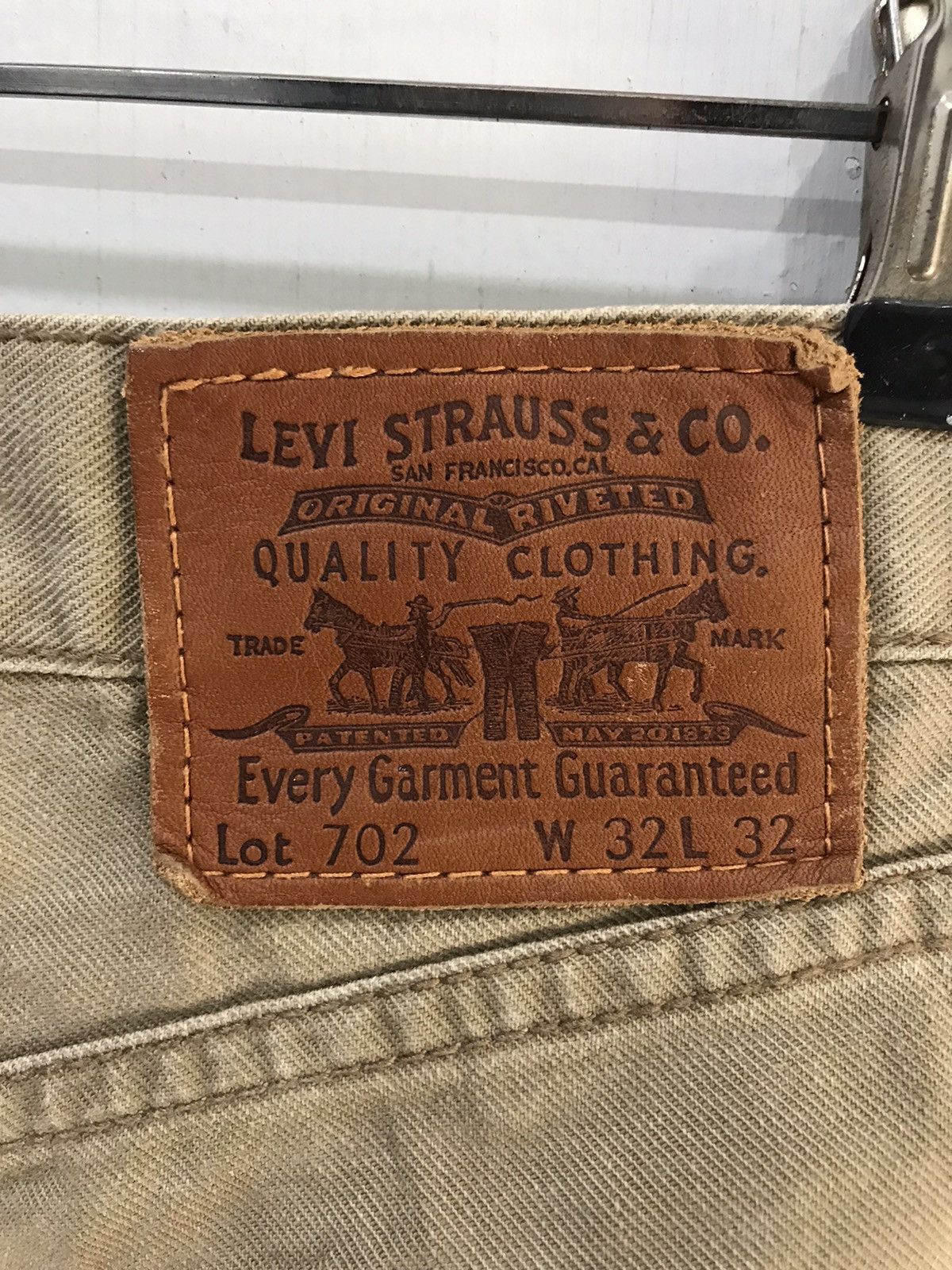 Levi's × Vintage 💥VINTAGE💥Levis Y2K 702 Khakis Denim Size US 31 - 6 Thumbnail