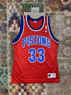 Vintage 90s Detroit Pistons Grant Hill #33 Champion Jersey Size