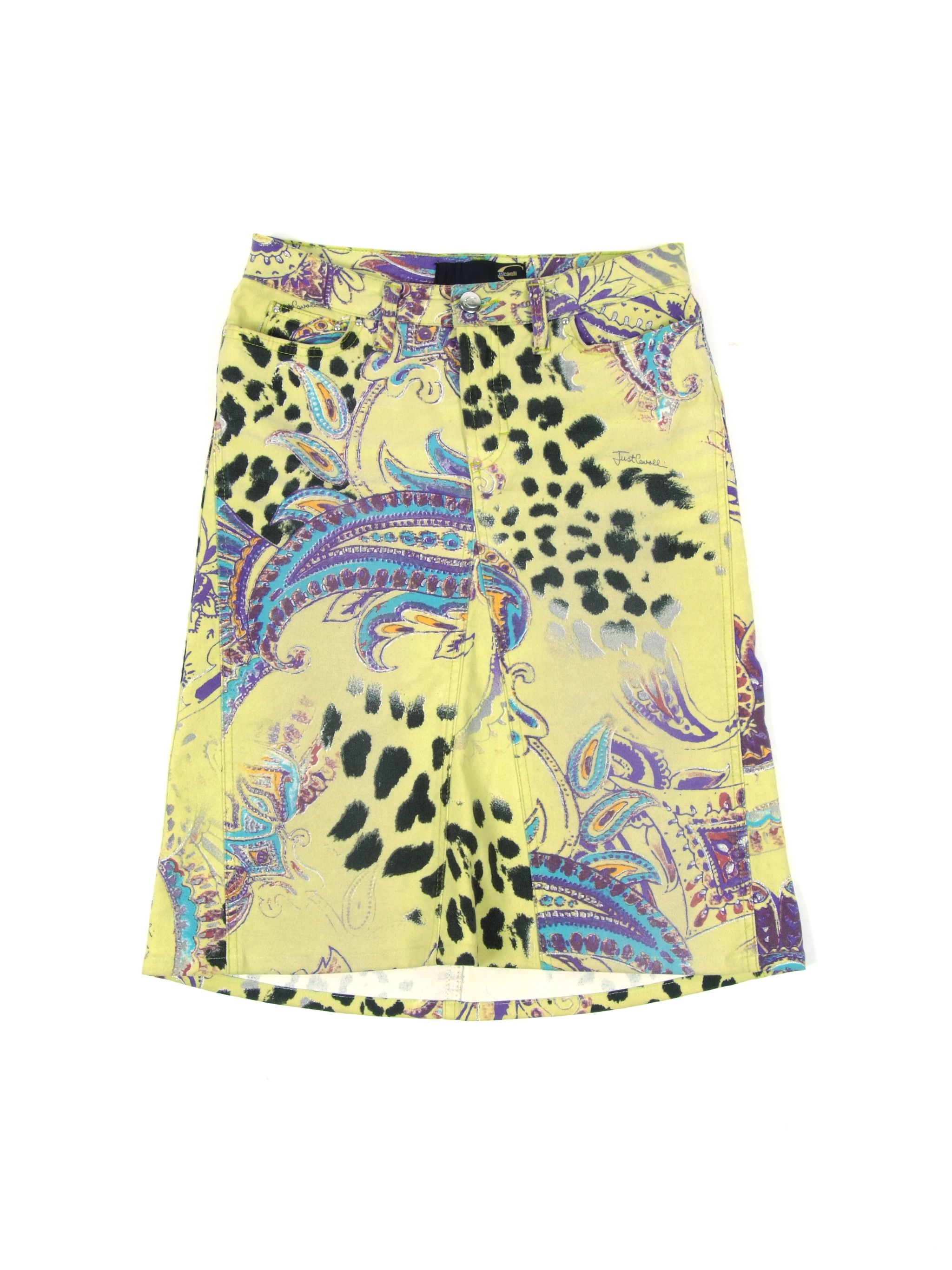 Fabulous Vintage y2k Just Cavalli Cotton Midi Skirt