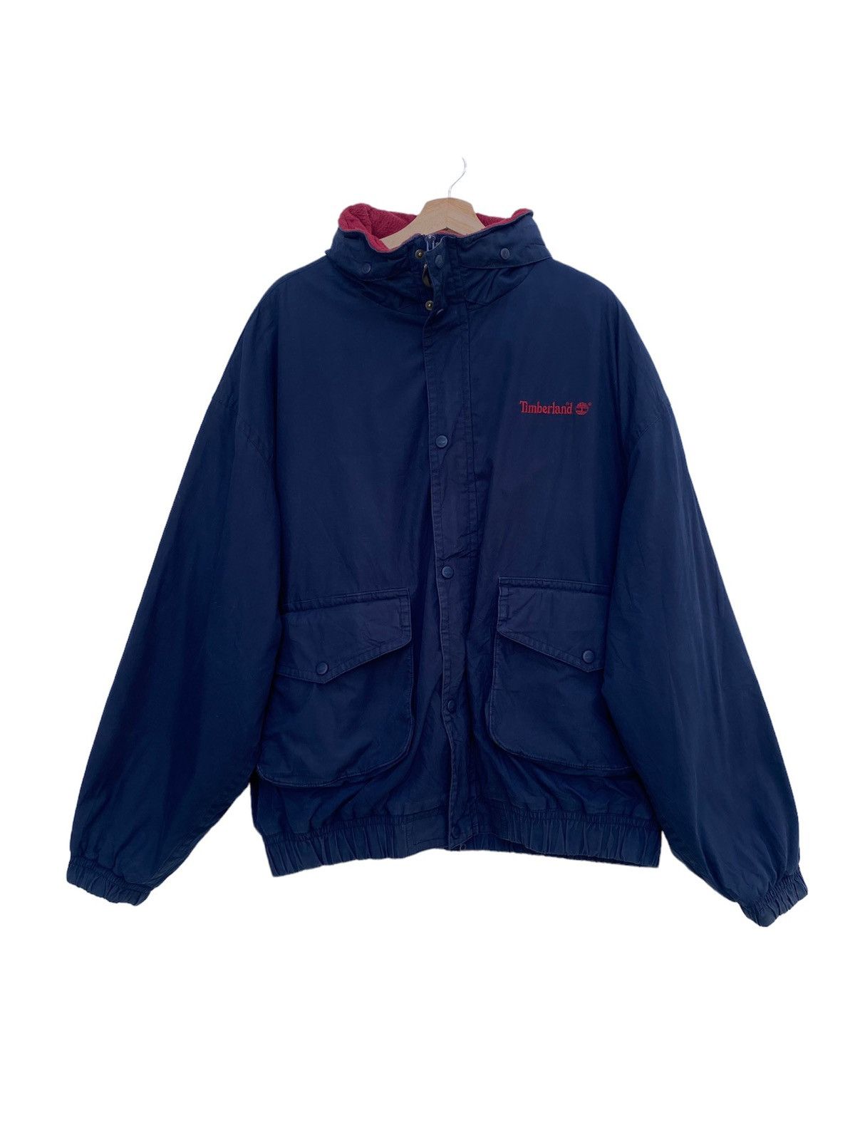 image of Outdoor Life x Timberland Weathergear Jacket Multi Pocket Outdoor Jacket in Navy, Men's (Size XL)