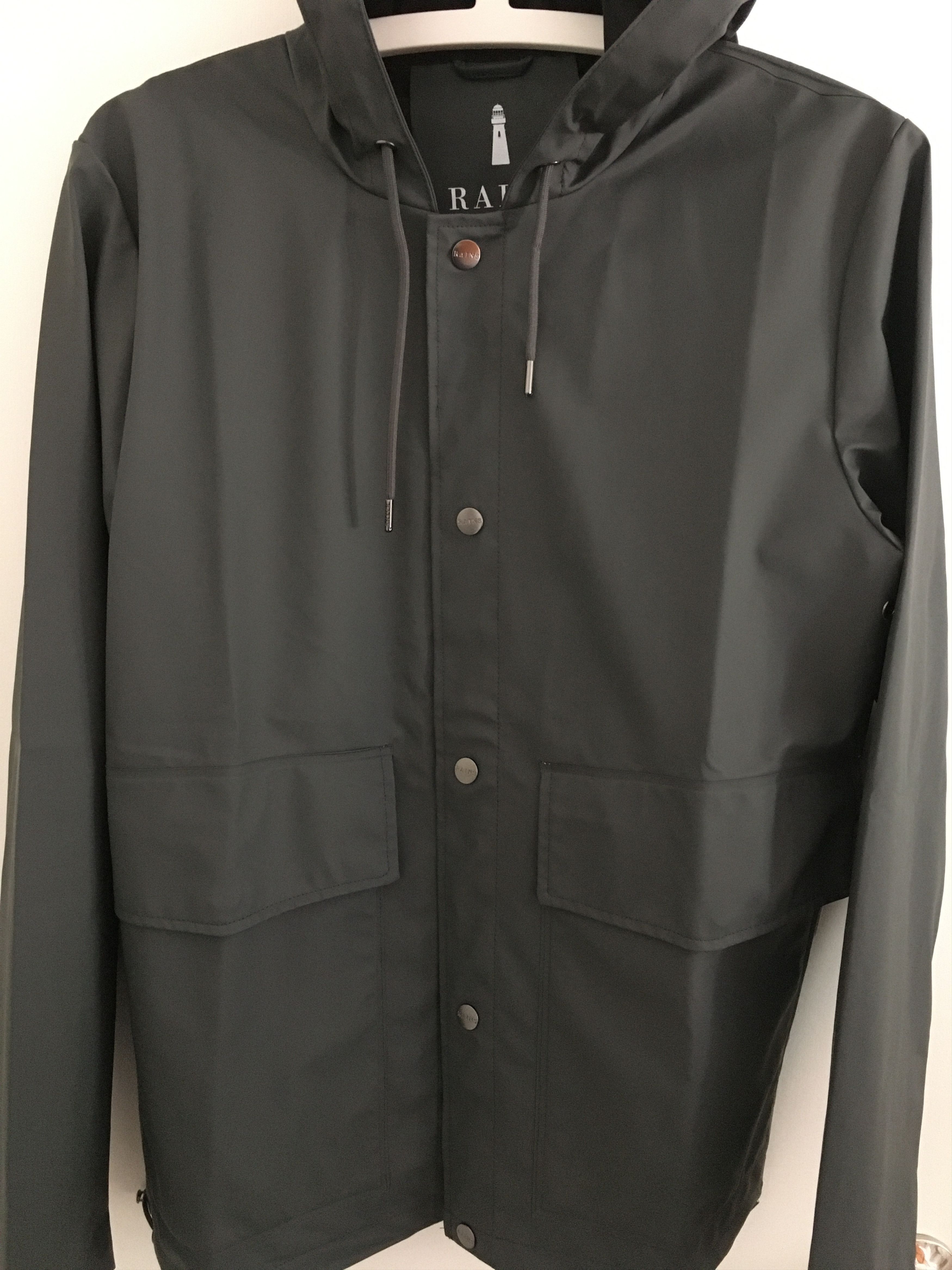 Rains RAINS SHORT HOODED COAT Size S / US 4 / IT 40 - 4 Thumbnail