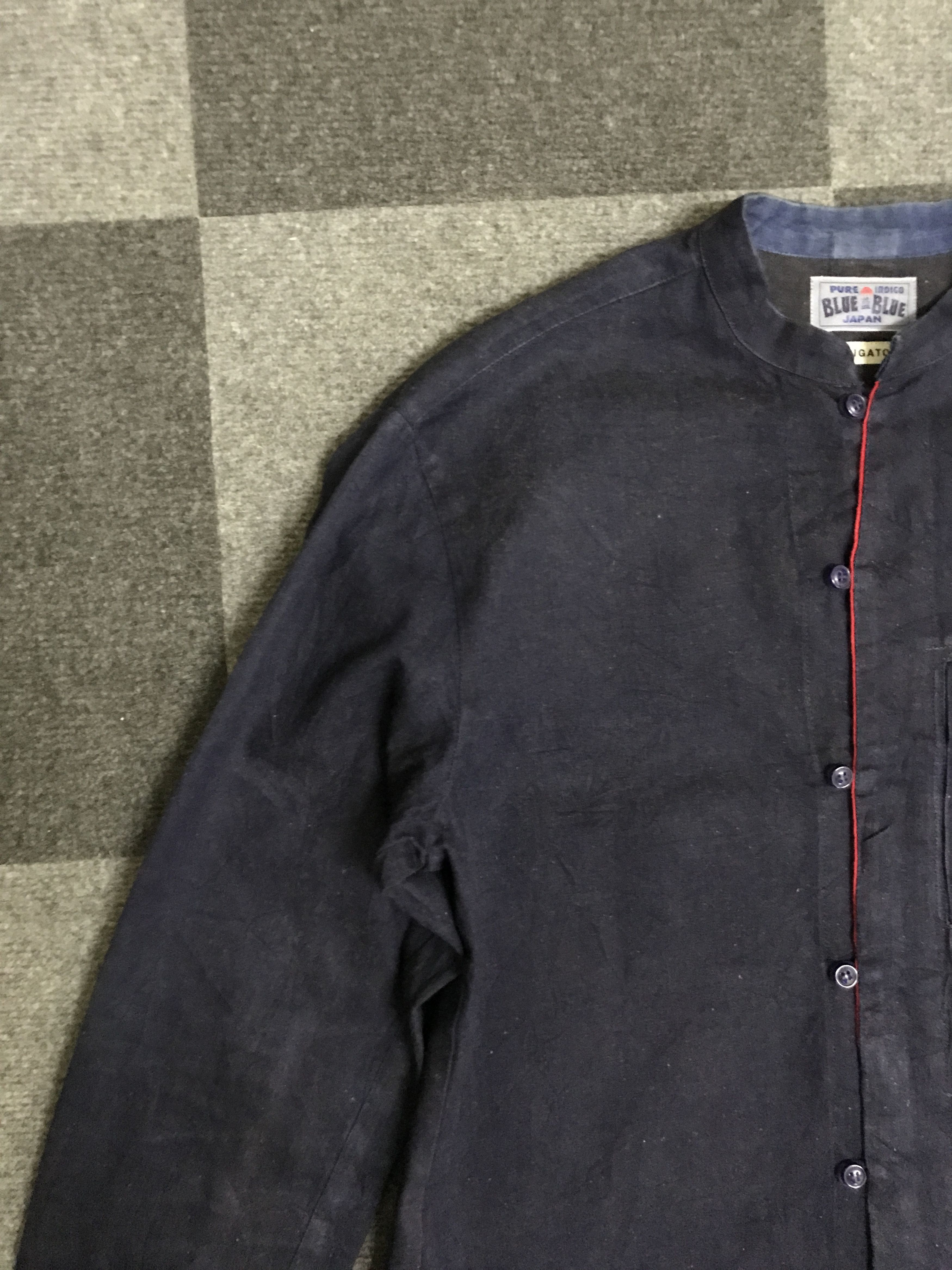 Blue Blue Japan BUS12 BLUE BLUE Japan Indigo Japanese Style Shirt Size US S / EU 44-46 / 1 - 4 Thumbnail