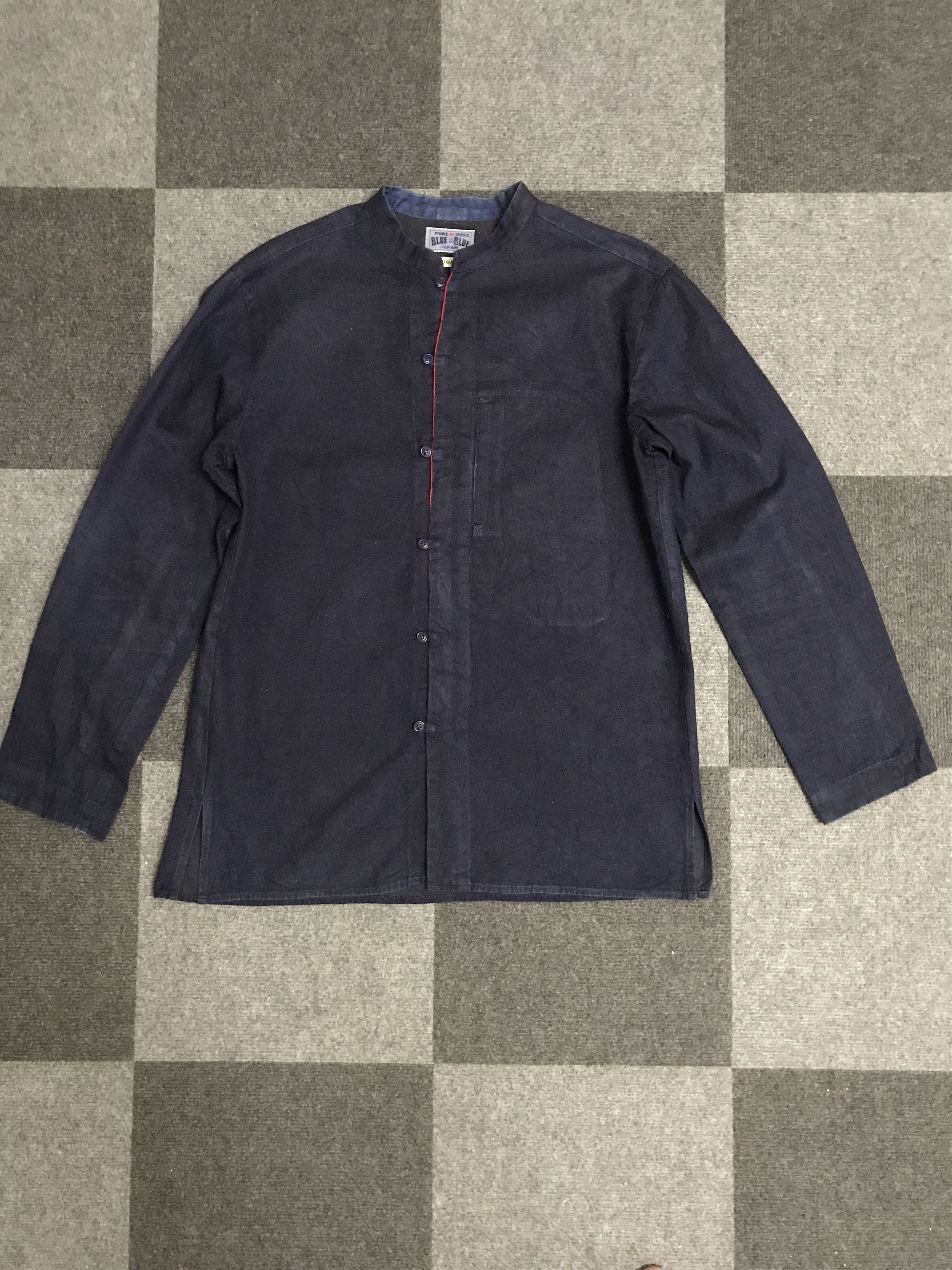Blue Blue Japan BUS12 BLUE BLUE Japan Indigo Japanese Style Shirt Size US S / EU 44-46 / 1 - 1 Thumbnail