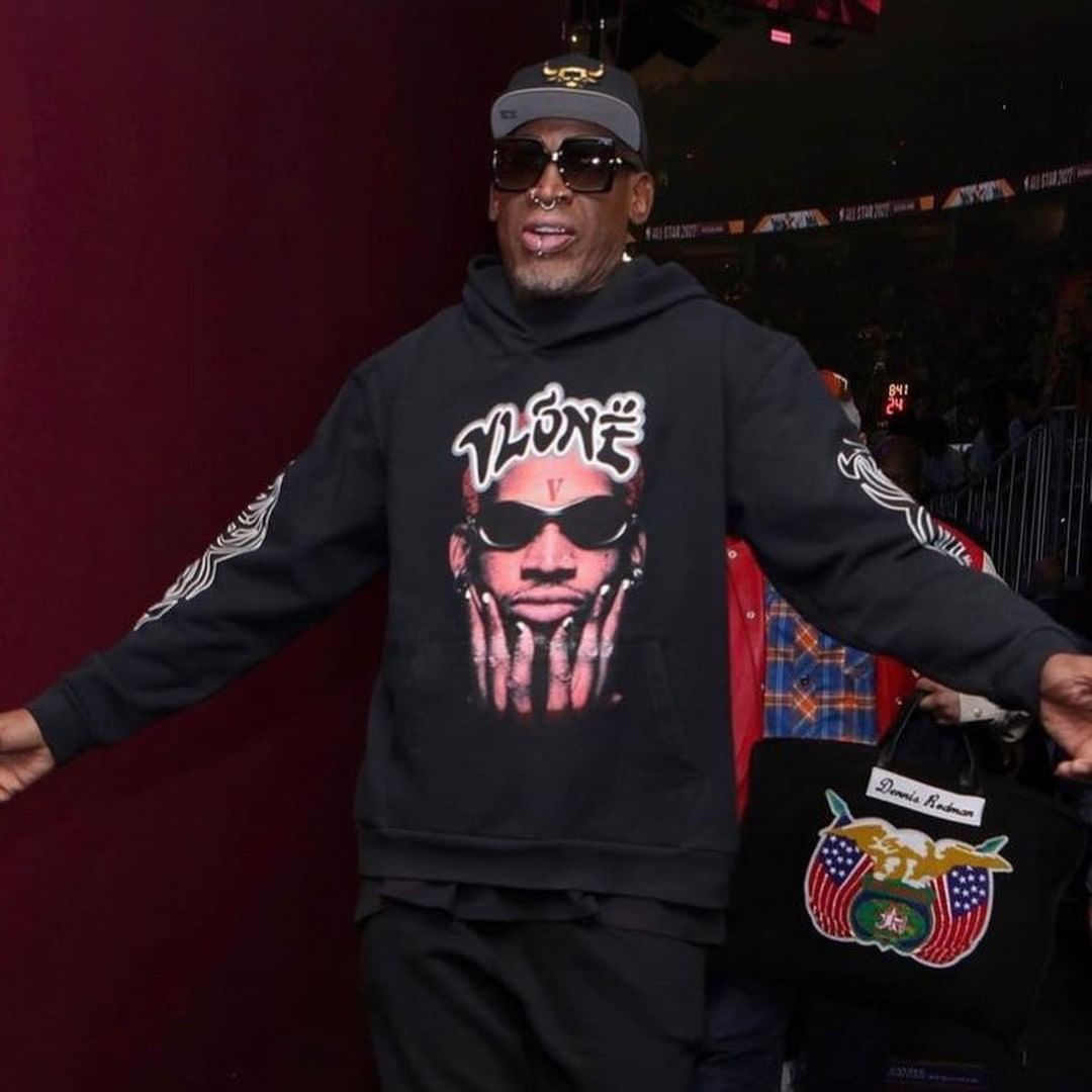 Vlone dennis rodman black popular tee