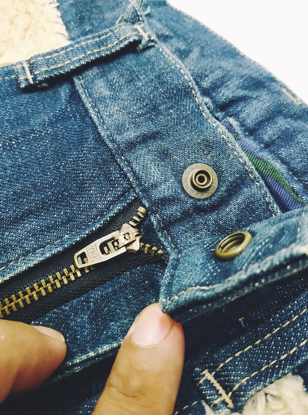 Japanese Brand 💥BAGGY💥DOARAT Japan Two Tones BAGGY Denim F556 Size US 32 / EU 48 - 4 Thumbnail