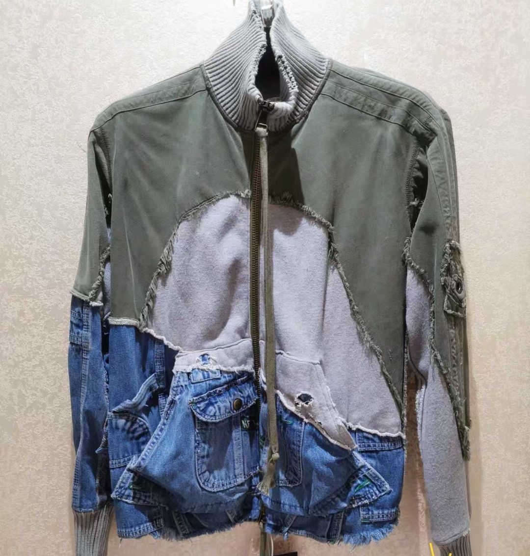 Greg Lauren Vintage Zip Hoodie Size