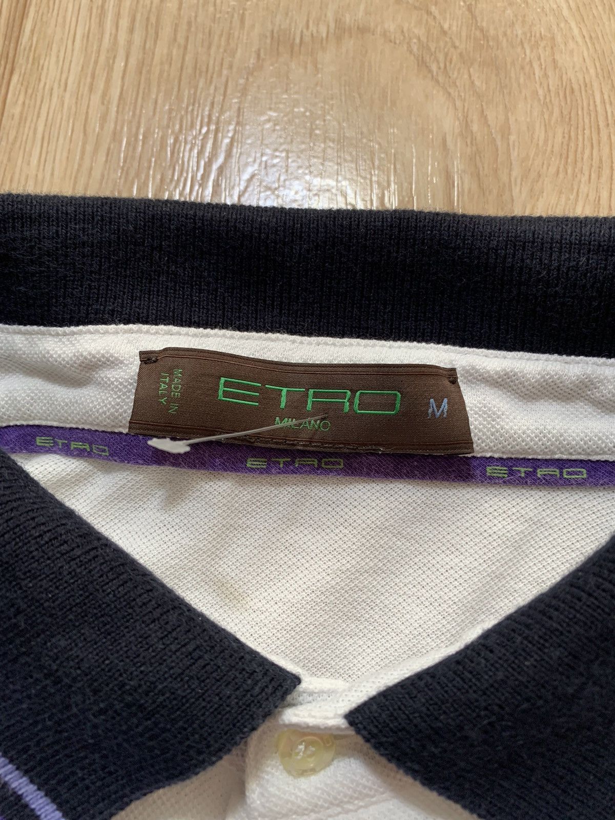 Etro Etro Milano Striped Polo T-Shirt Size M Size US M / EU 48-50 / 2 - 7 Thumbnail