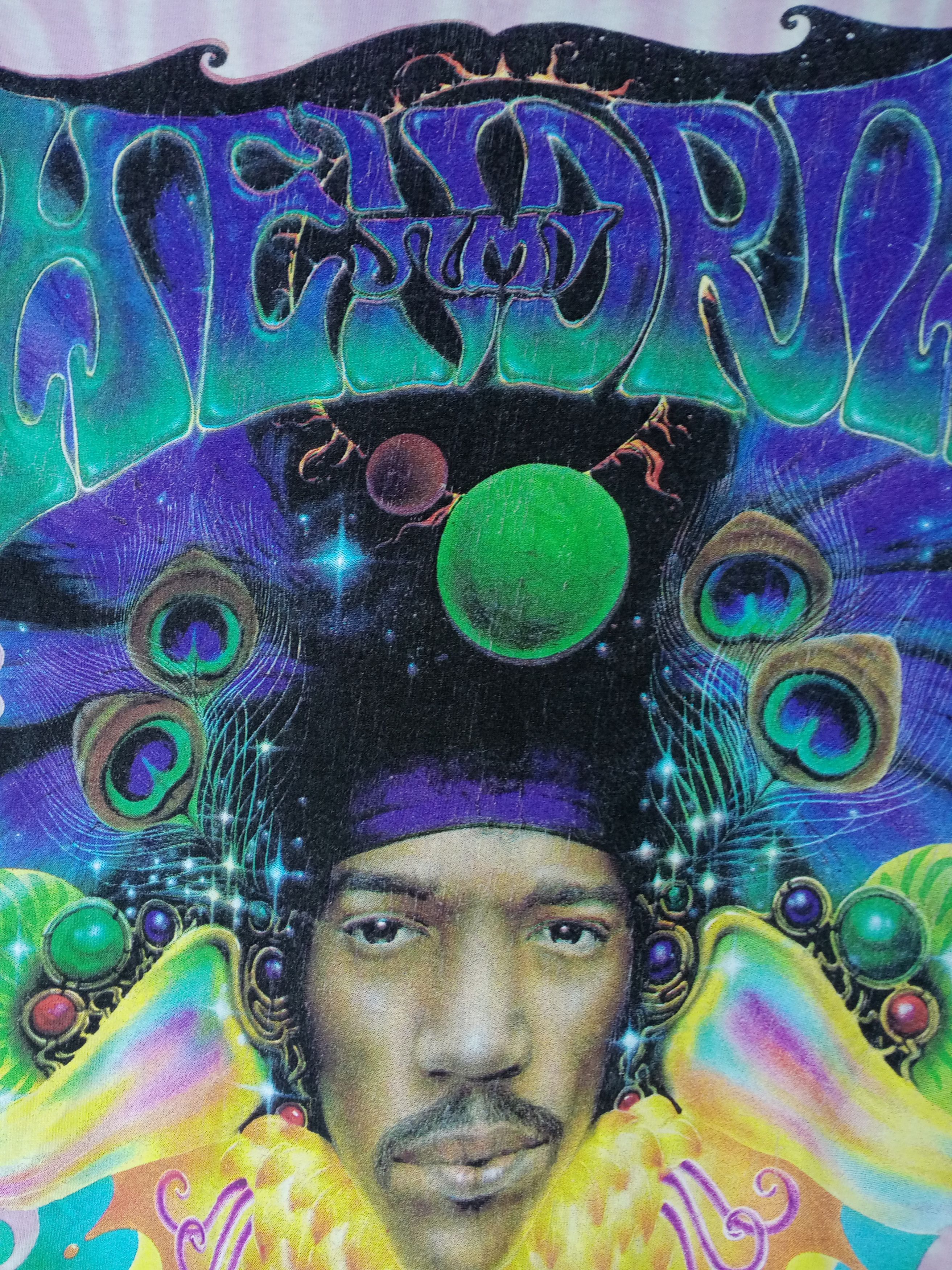 Jimi Hendrix Rare Vintage 1993 Jimi Hendrix Tie Dye Tshirt Size US M / EU 48-50 / 2 - 6 Thumbnail