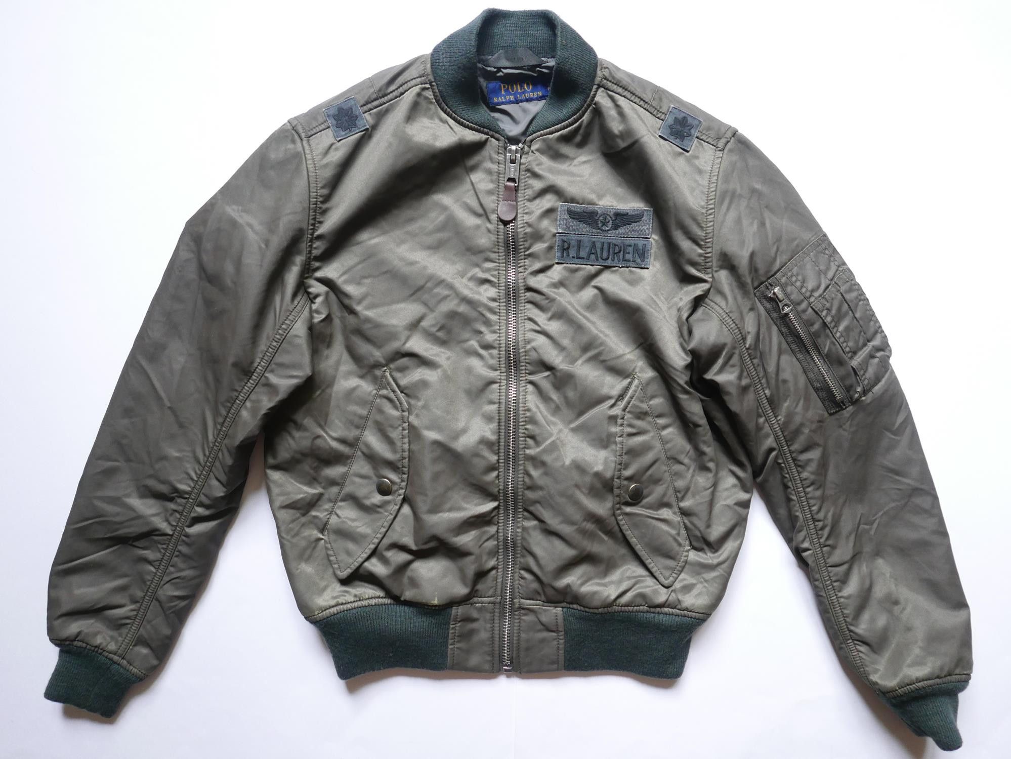 Polo Ralph Lauren Jacket Military Bomber Field Distressed S