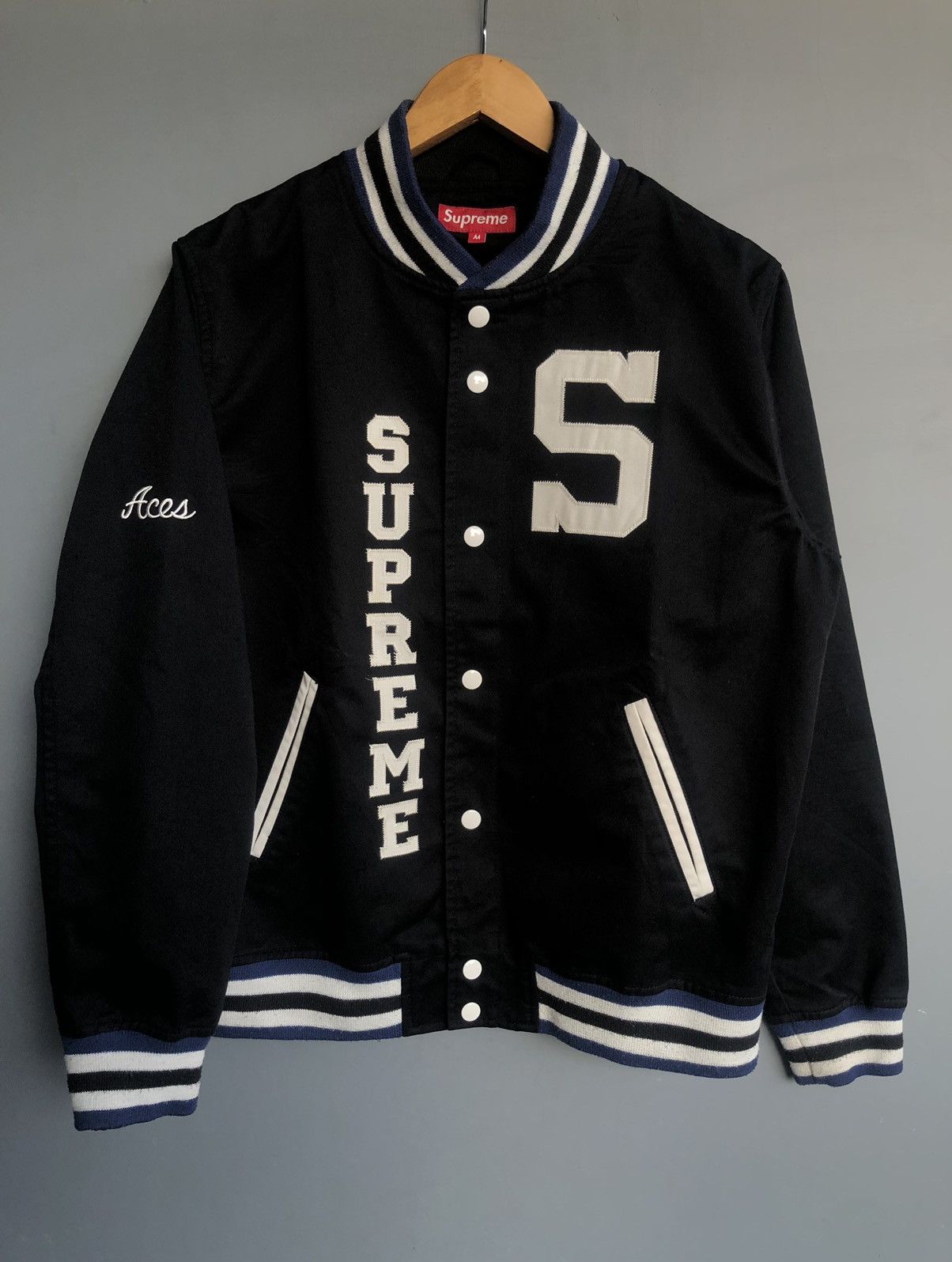 Supreme 2009 Supreme Aces Baseball Varsity Jacket | Grailed