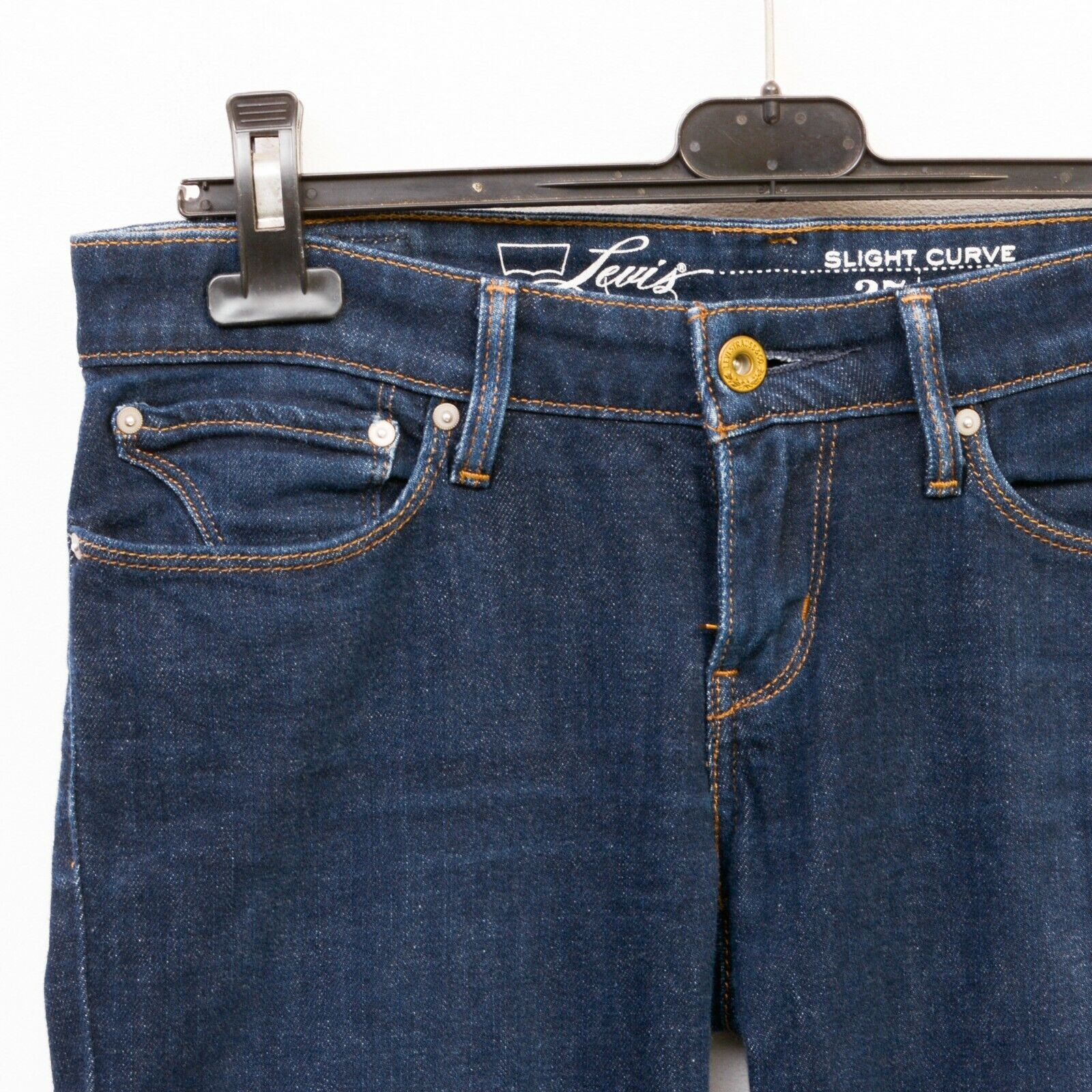 Levi's Slight Curve Skinny Women's W27 L32 Trousers Pants Low Rise Size 27" / US 4 / IT 40 - 2 Thumbnail