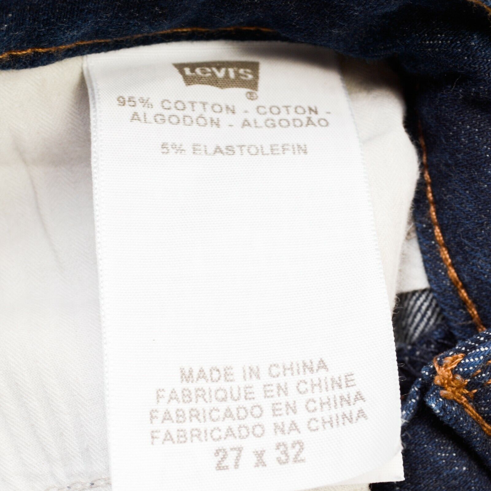 Levi's Slight Curve Skinny Women's W27 L32 Trousers Pants Low Rise Size 27" / US 4 / IT 40 - 5 Thumbnail
