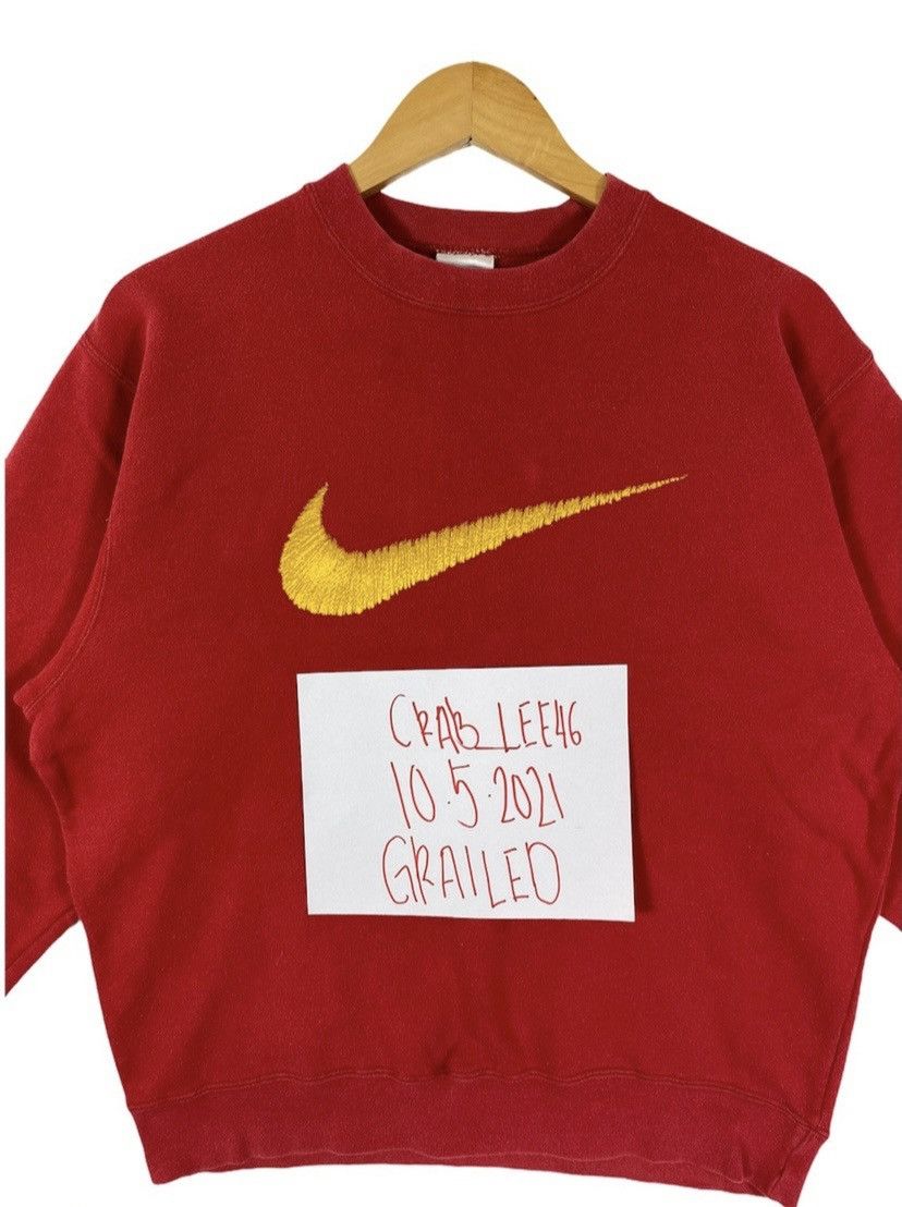 Nike × Vintage RARE‼️ VINTAGE 90s NIKE SWOOSH BIG LOGO Size US XL / EU 56 / 4 - 1 Thumbnail