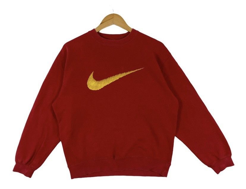 Nike × Vintage RARE‼️ VINTAGE 90s NIKE SWOOSH BIG LOGO Size US XL / EU 56 / 4 - 3 Thumbnail