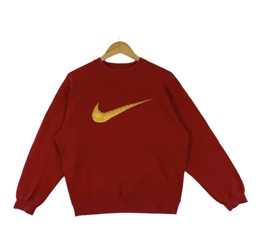 Nike × Vintage RARE‼️ VINTAGE 90s NIKE SWOOSH BIG LOGO Size US XL / EU 56 / 4 - 2 Thumbnail