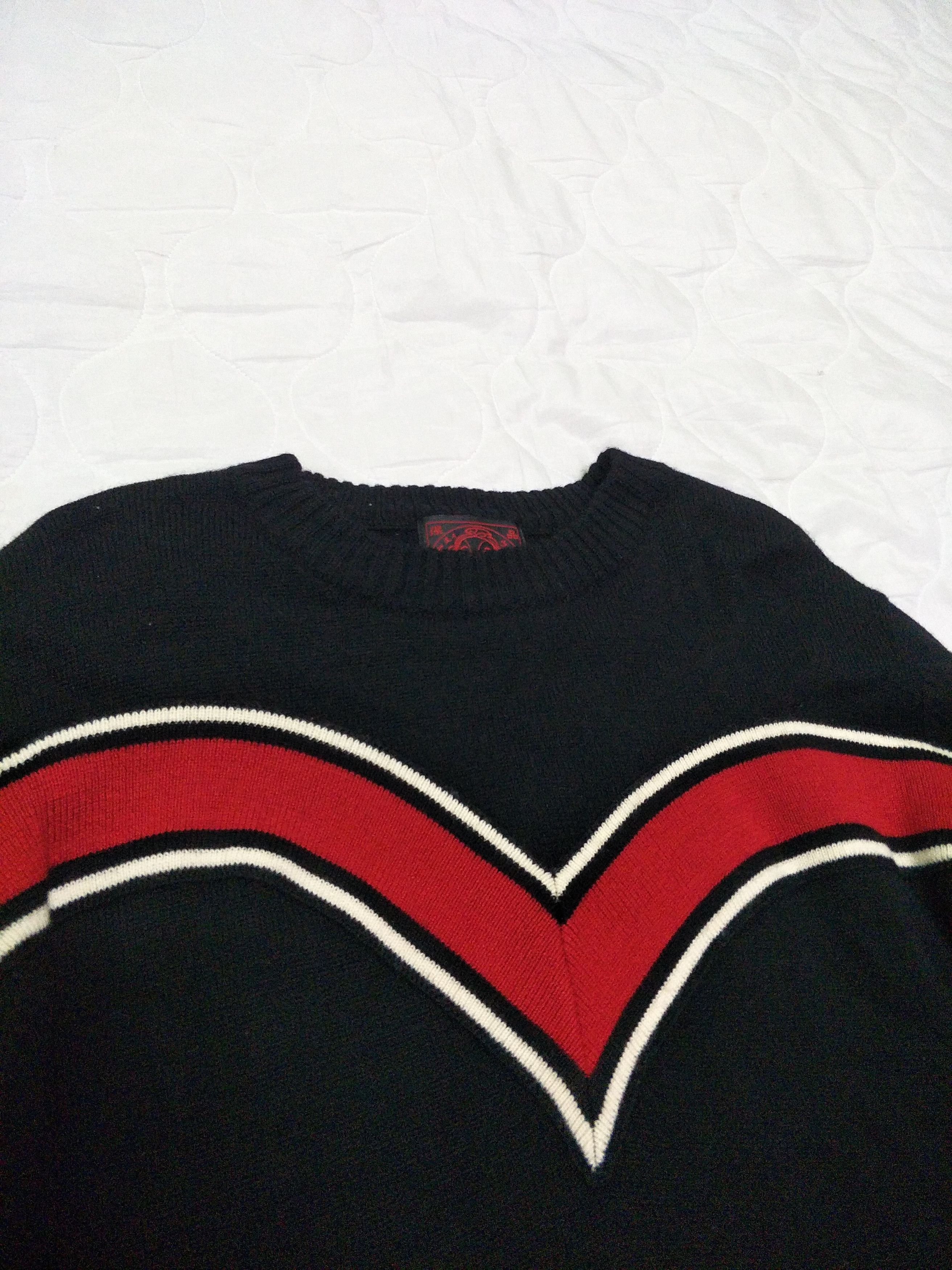 Evisu Evisu Knitted Cropped Jumper Daicock Size US M / EU 48-50 / 2 - 3 Thumbnail