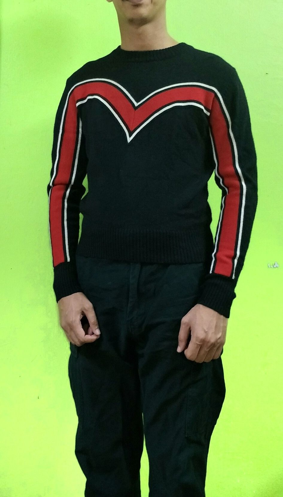 Evisu Evisu Knitted Cropped Jumper Daicock Size US M / EU 48-50 / 2 - 1 Thumbnail