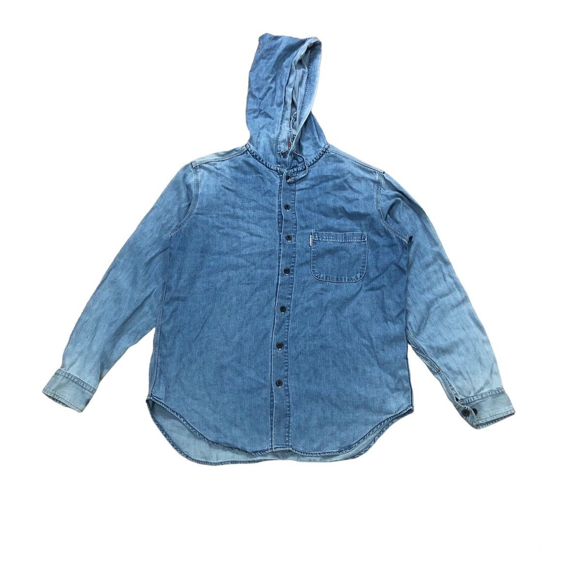 RARE 45RPM DENIM HOODIE FADED JACKET