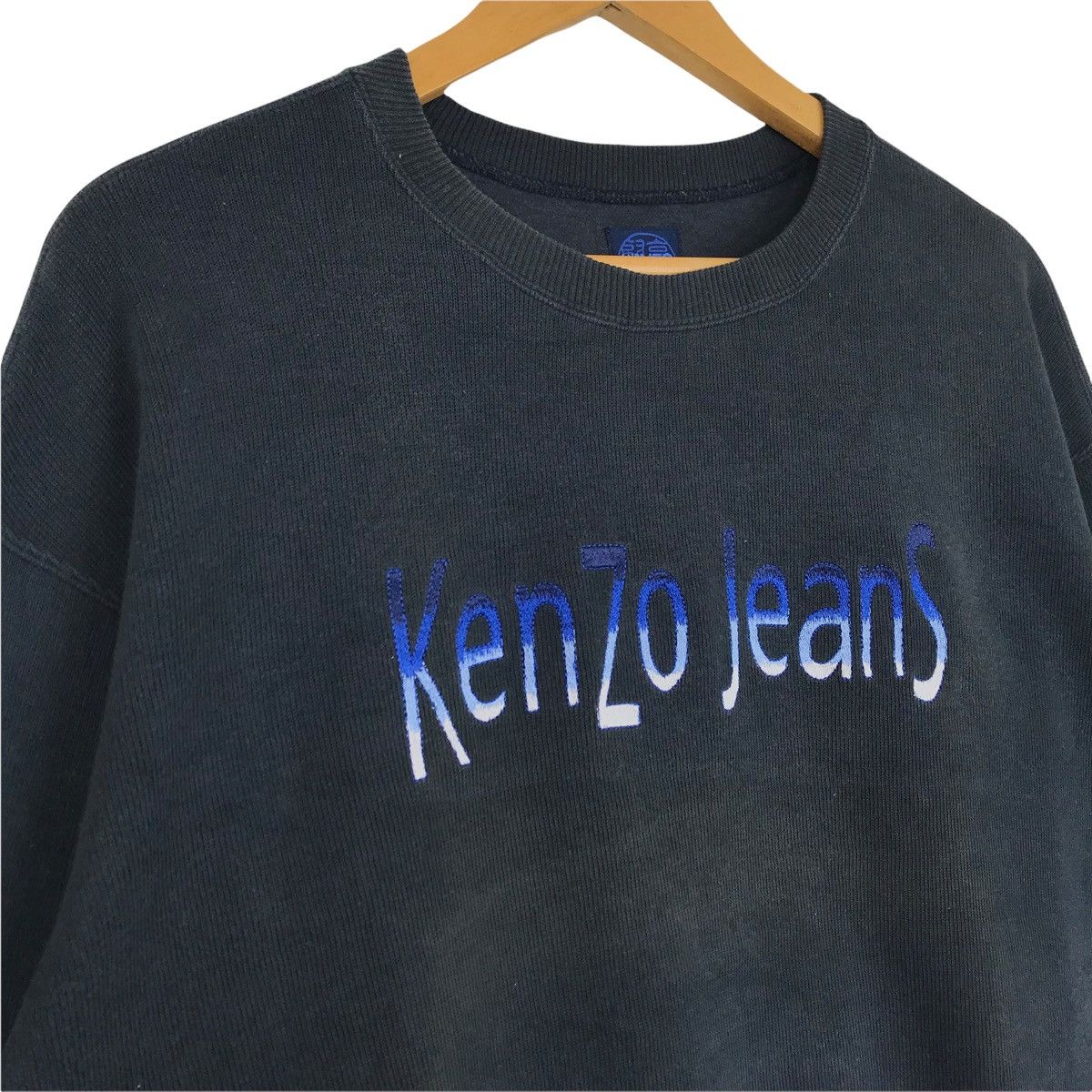 Kenzo Vintage KENZO Jeans Sweatshirt Big Logo Spellout Size US L / EU 52-54 / 3 - 3 Thumbnail