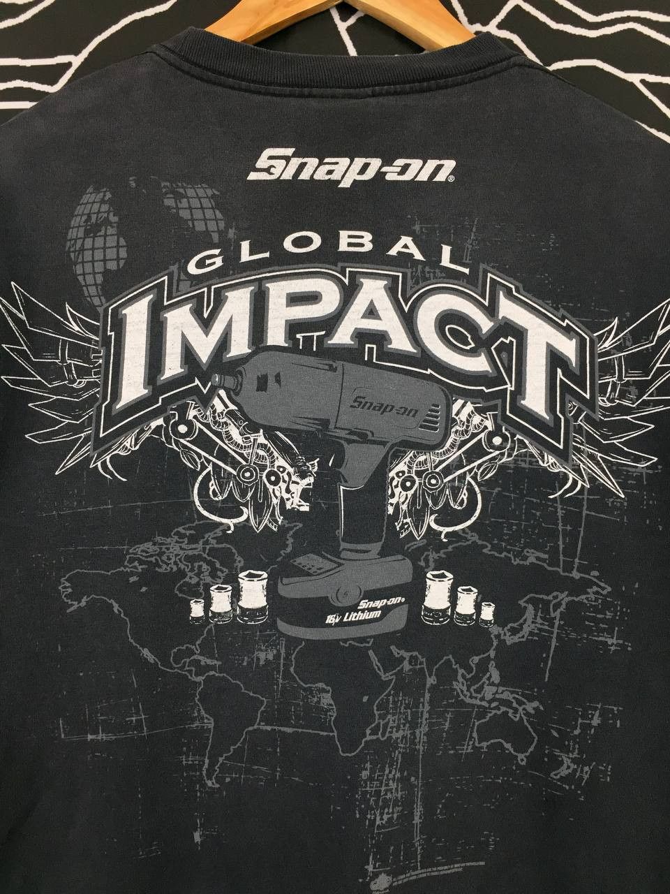 Vintage 90s 00s Snap On Racing Global Impact Motorsport Tee Size US M / EU 48-50 / 2 - 4 Thumbnail