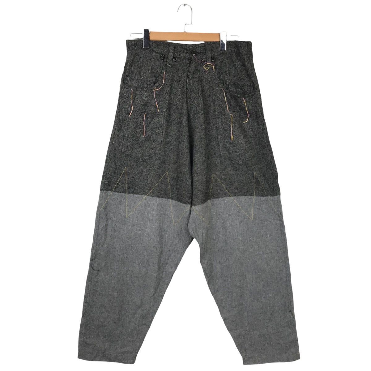 Vintage KMK Kingcv Wool Pants Rare Design Baggy Pants
