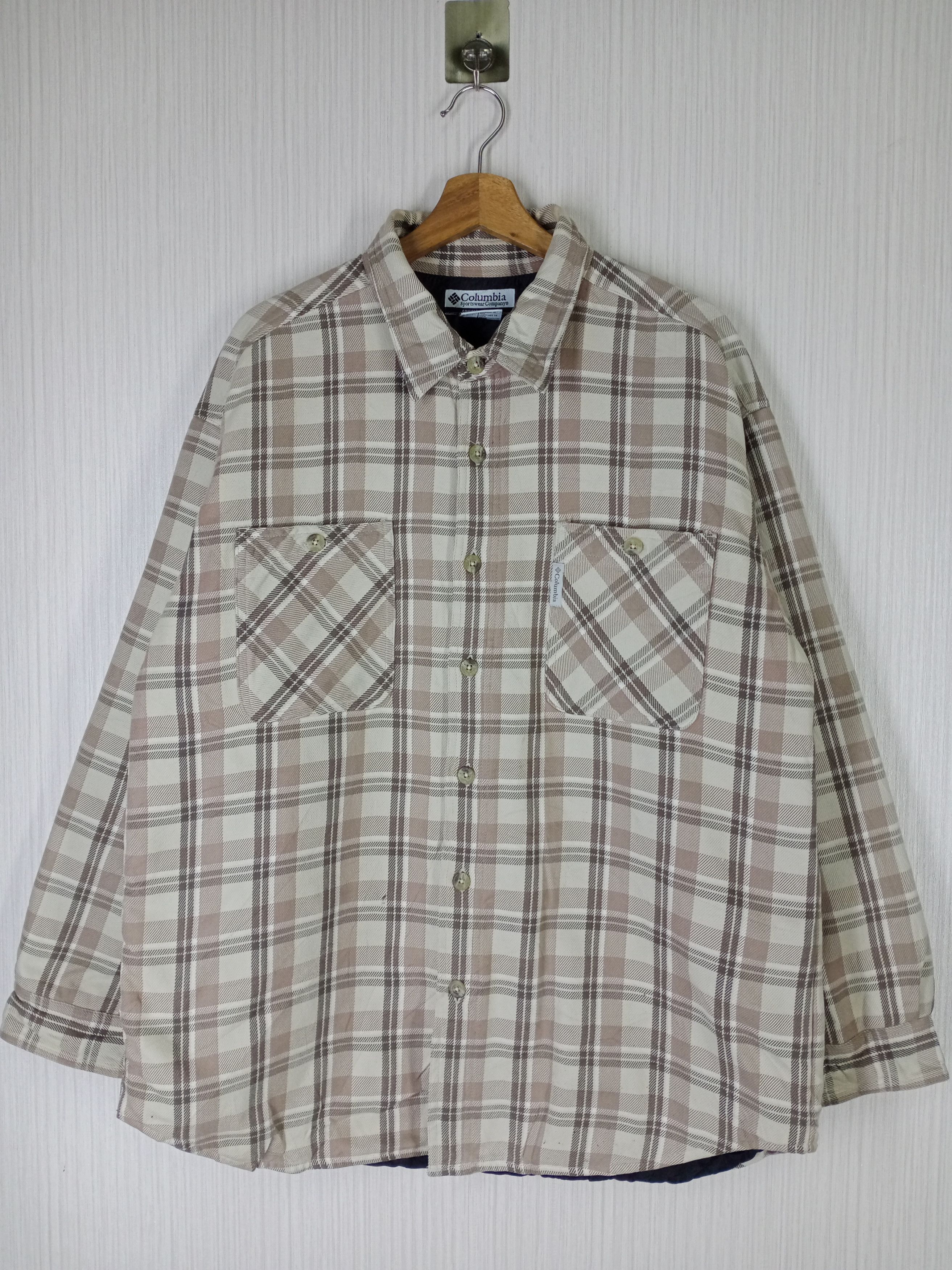Columbia Vintage Columbia Quilted Cpo Flannel Jacket Size US L / EU 52-54 / 3 - 1 Thumbnail